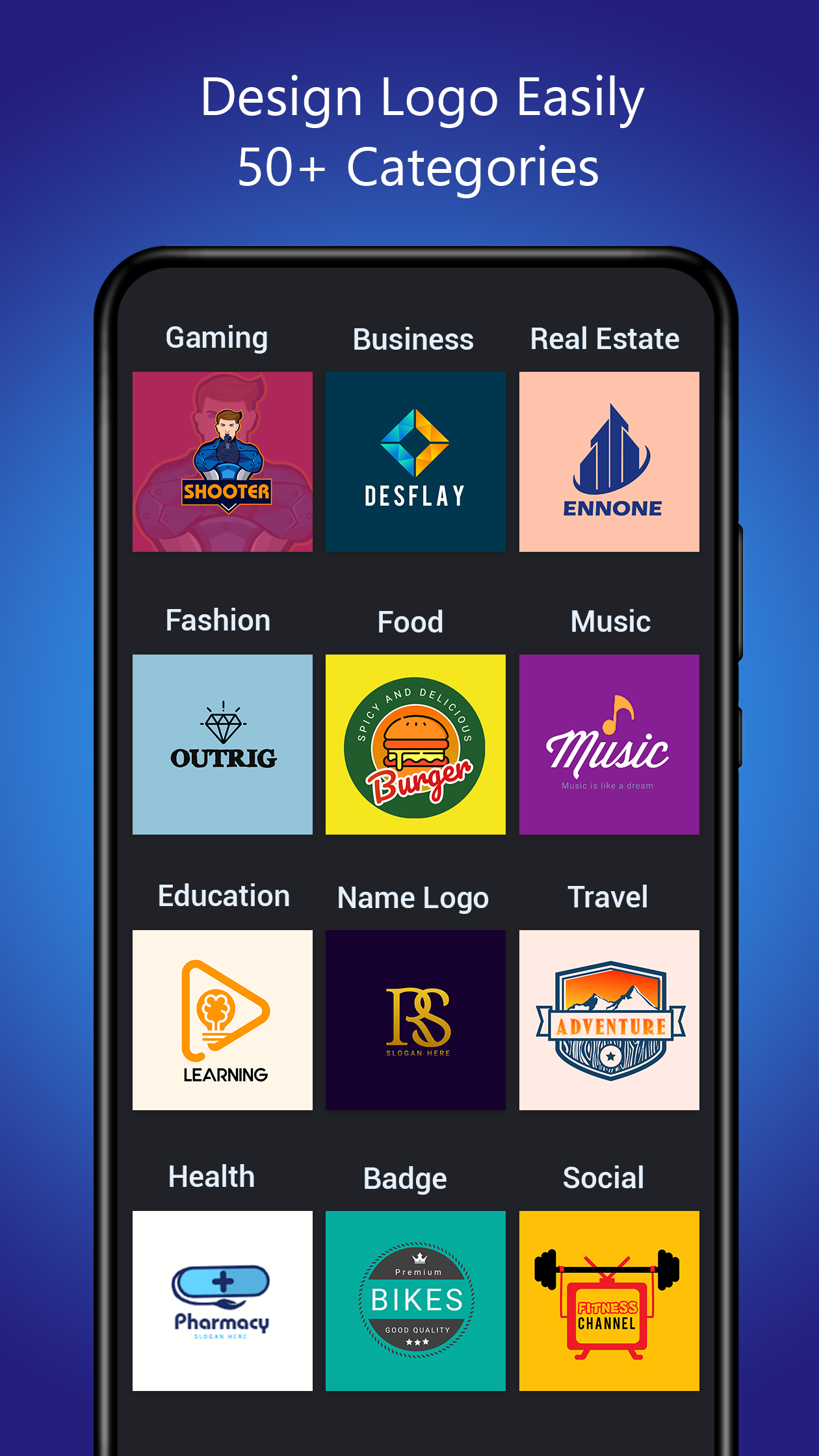 اسکرین شات 2 برنامه Logo maker Design Logo creator
