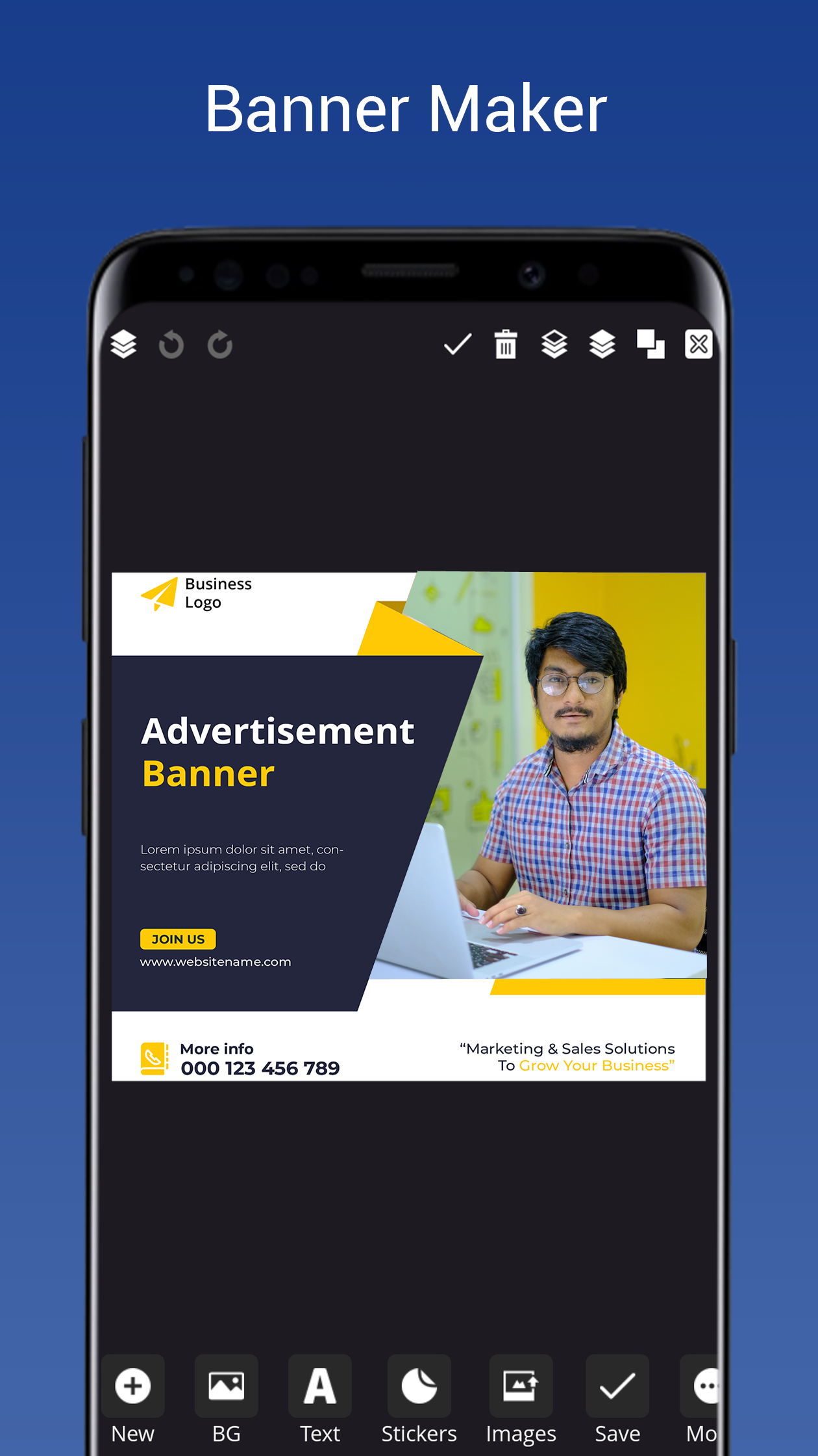 اسکرین شات 7 برنامه Poster Maker & flyer maker app