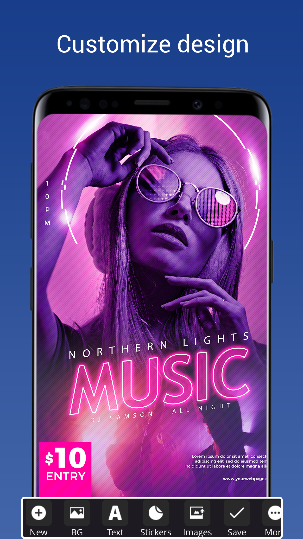 اسکرین شات 4 برنامه Poster Maker & flyer maker app