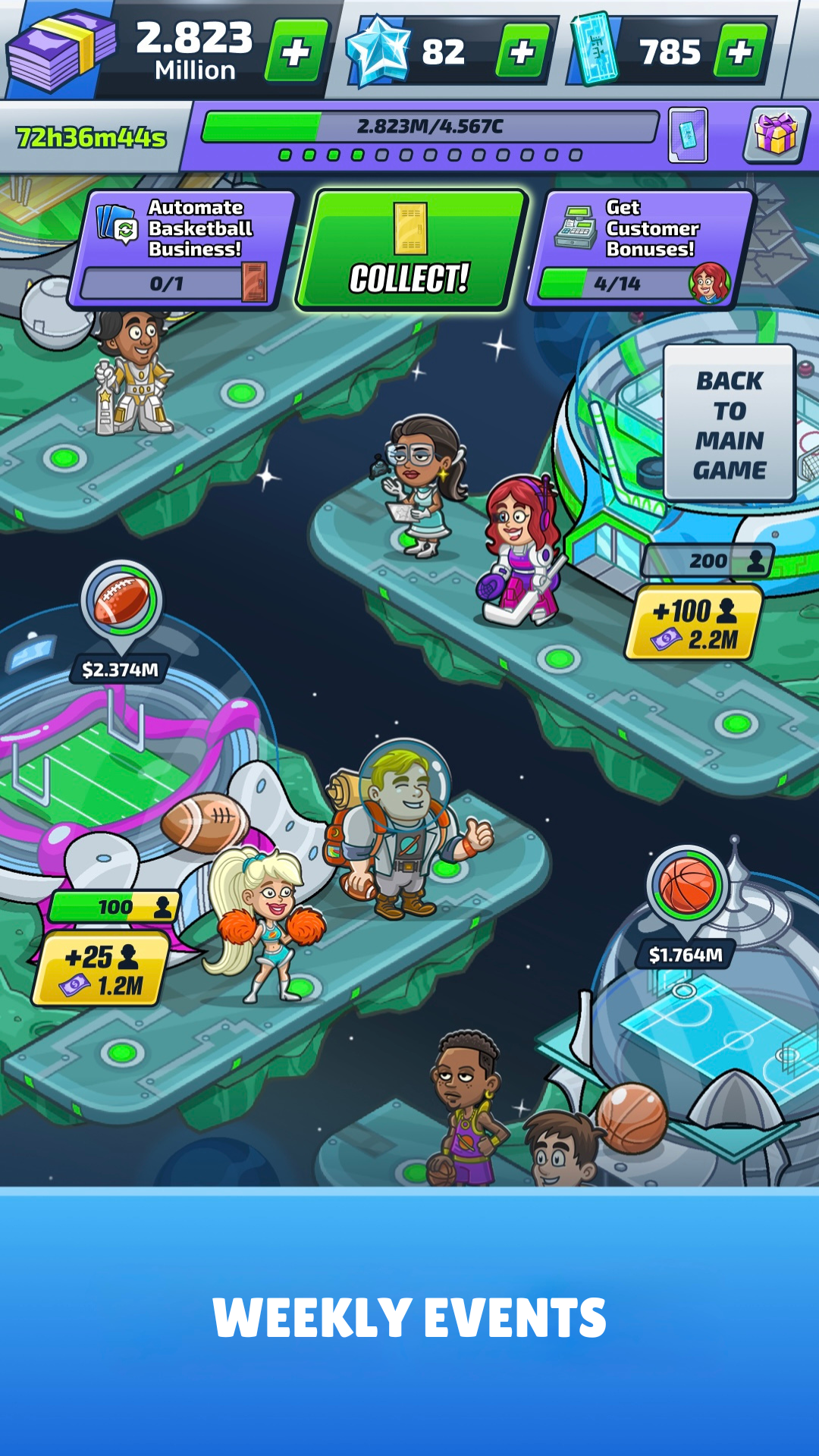 اسکرین شات 5 بازی Idle Sports Tycoon Game