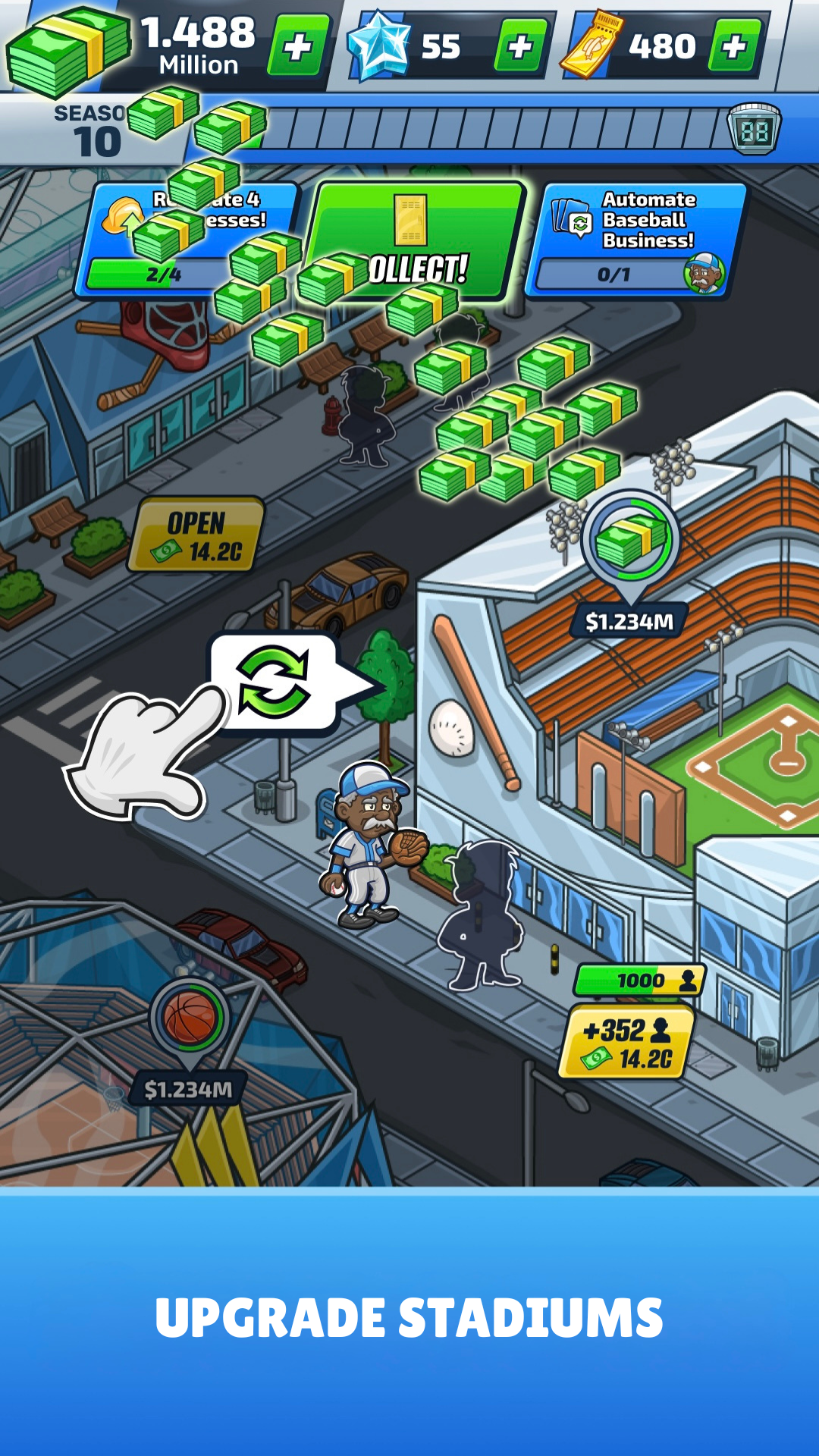 اسکرین شات 6 بازی Idle Sports Tycoon Game