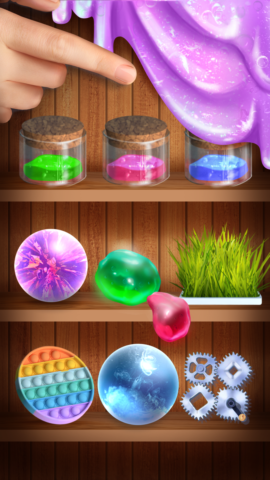 اسکرین شات 1 برنامه Squishy toy - antistress slime