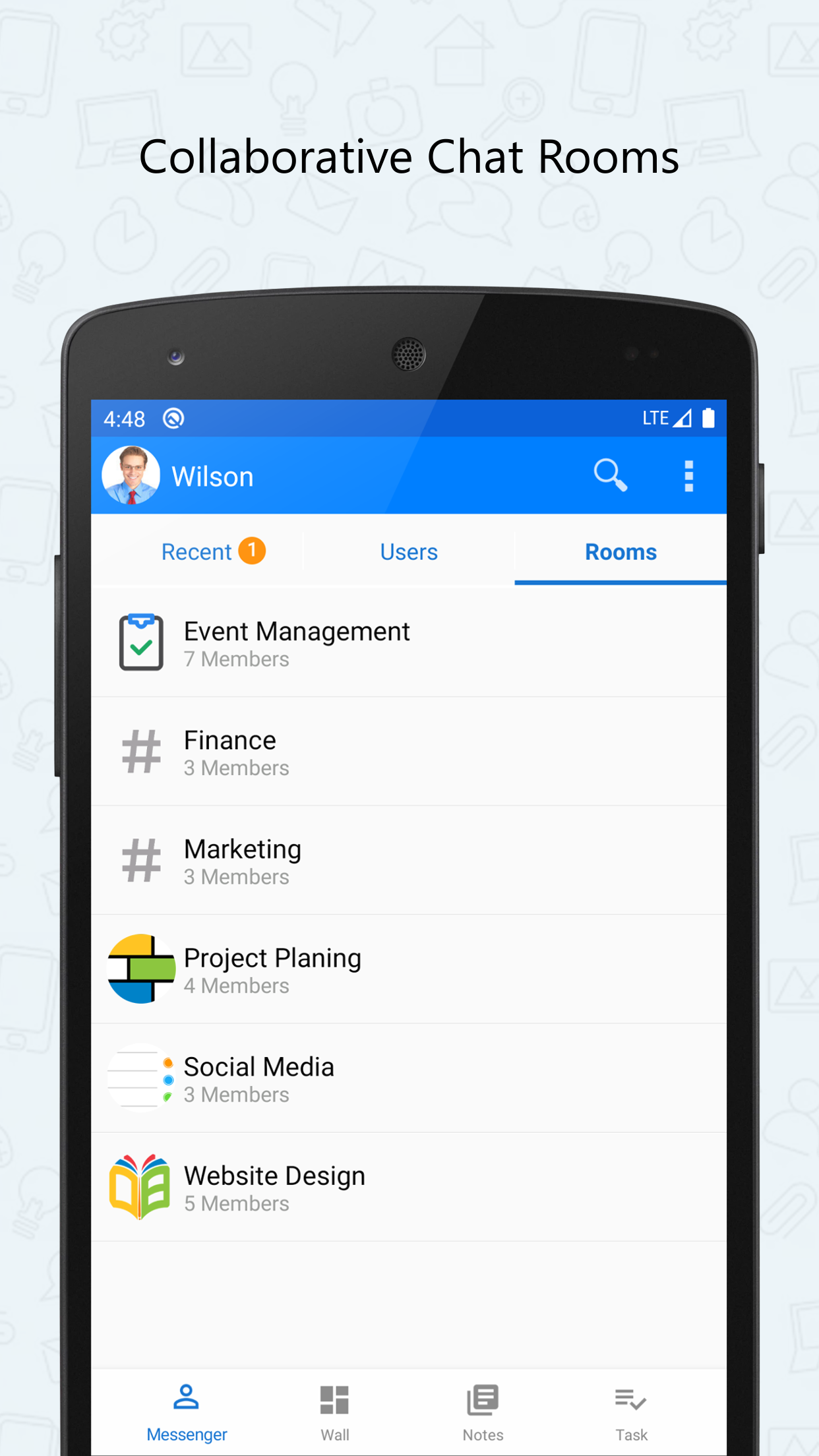 اسکرین شات 3 برنامه Output Messenger