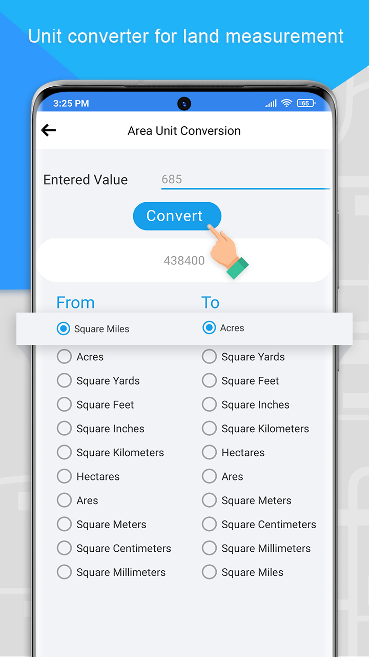اسکرین شات 5 برنامه Gps Area Measurement