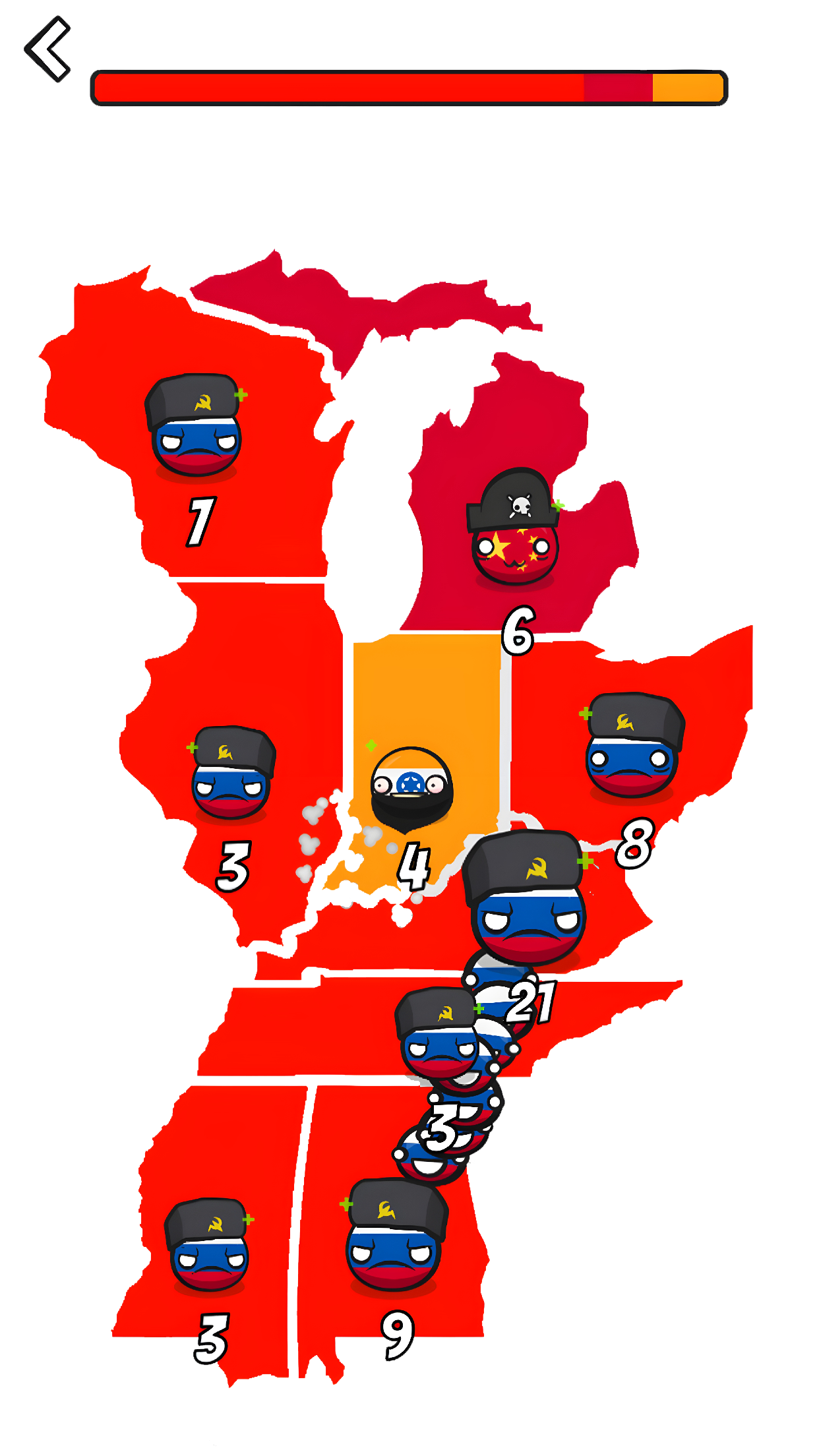 اسکرین شات 5 بازی Country Balls Io: Battle Arena