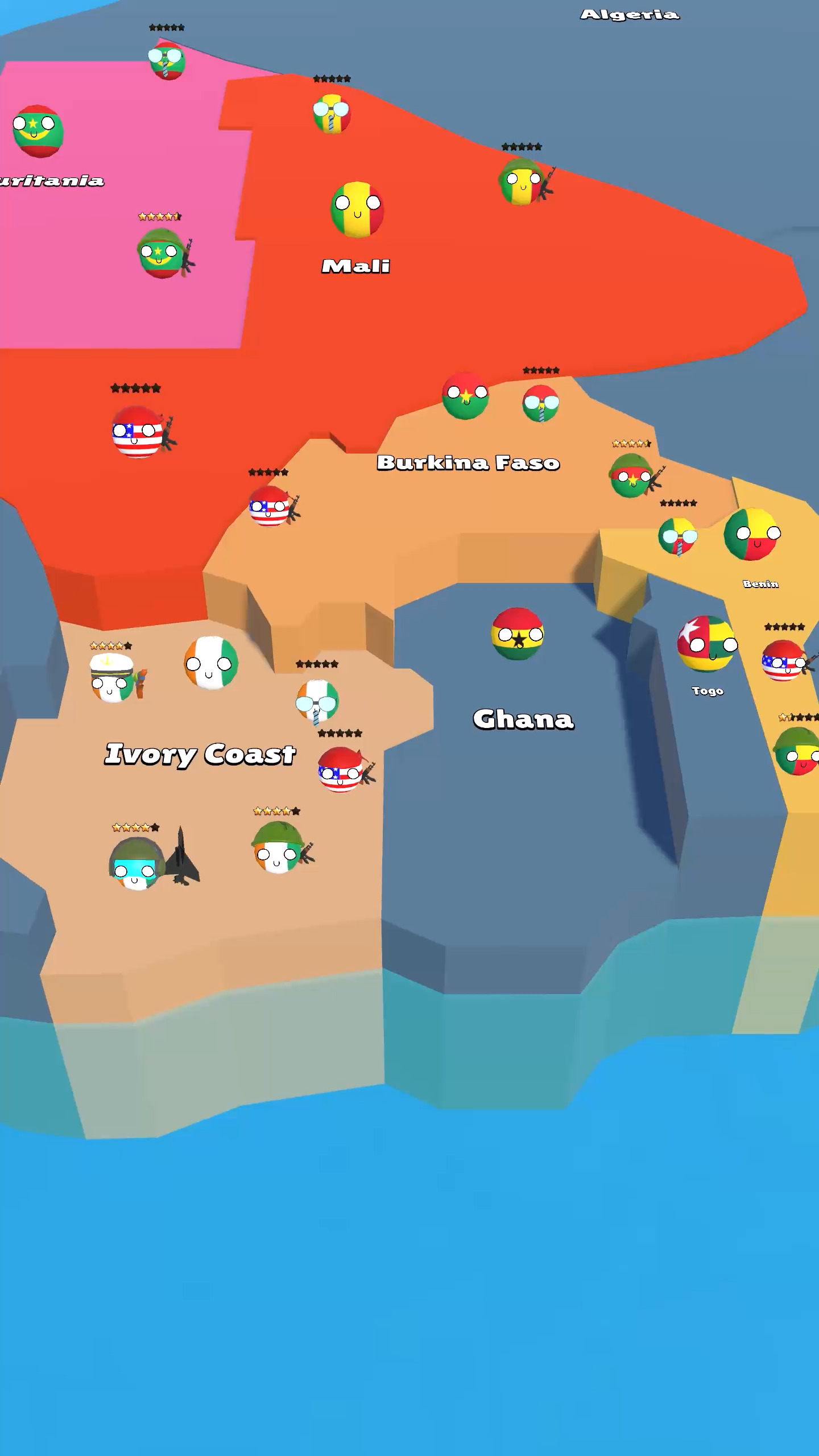 اسکرین شات 4 بازی Country Balls: Idle War 3D