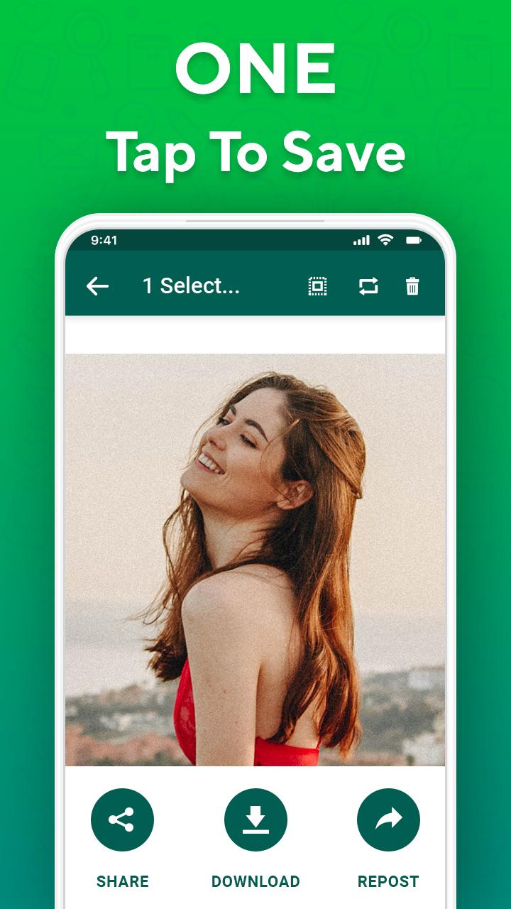 اسکرین شات 2 برنامه WA.Status Saver - Downloader
