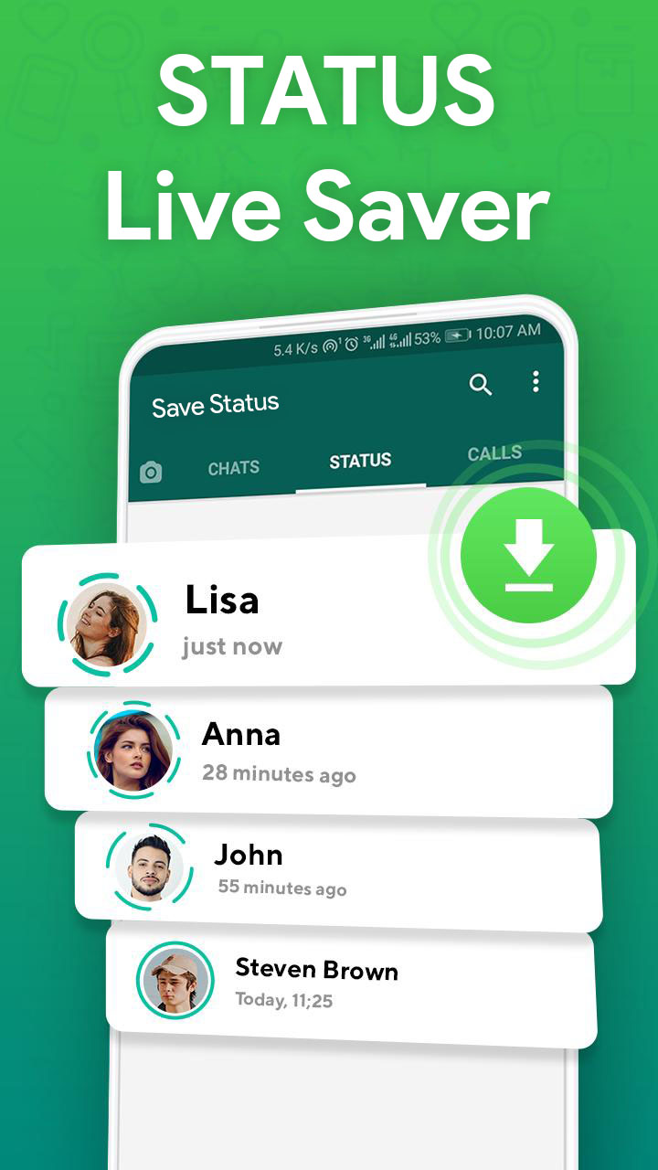 اسکرین شات 3 برنامه WA.Status Saver - Downloader