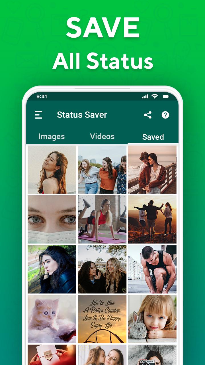 اسکرین شات 1 برنامه WA.Status Saver - Downloader