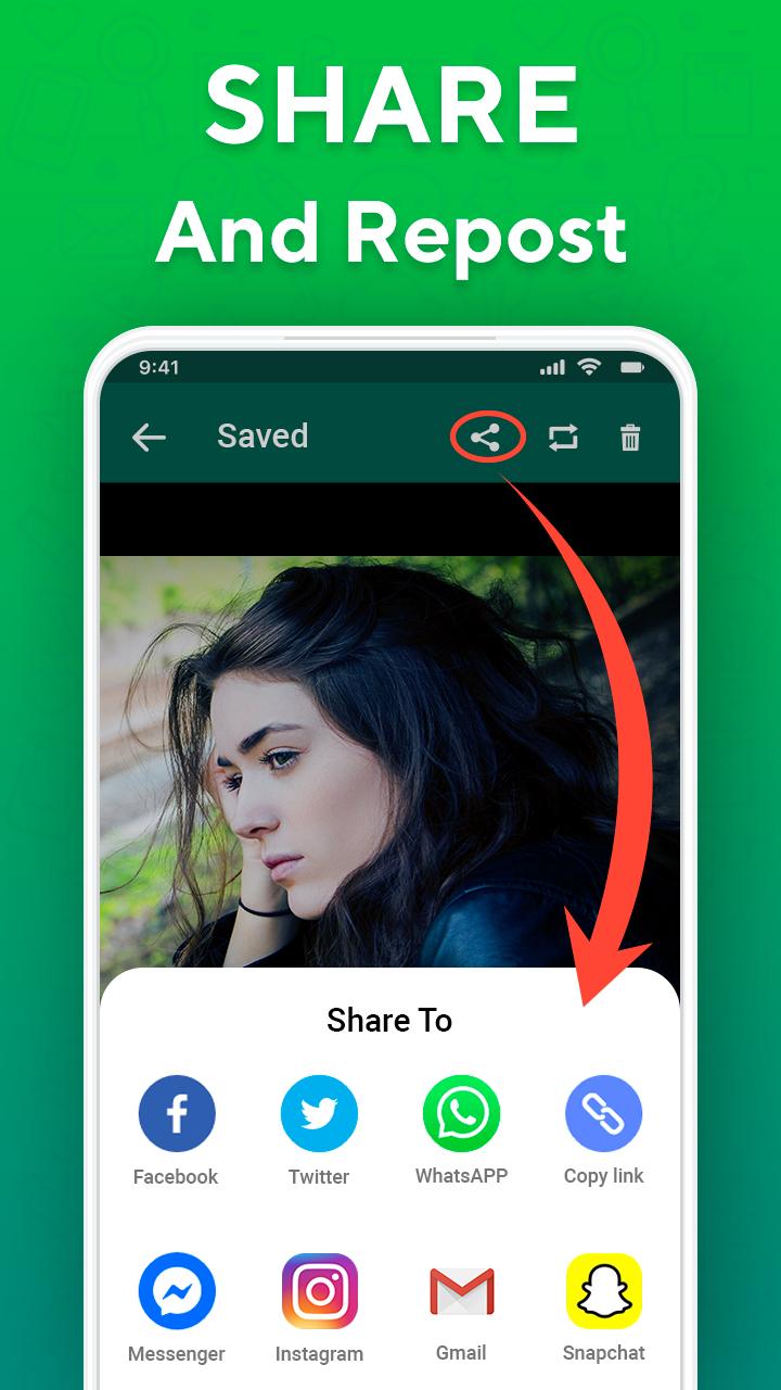 اسکرین شات 4 برنامه WA.Status Saver - Downloader