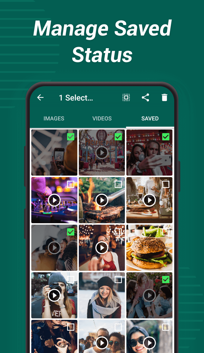 اسکرین شات 4 برنامه Status Saver for WhatsApp - Save & Download Status