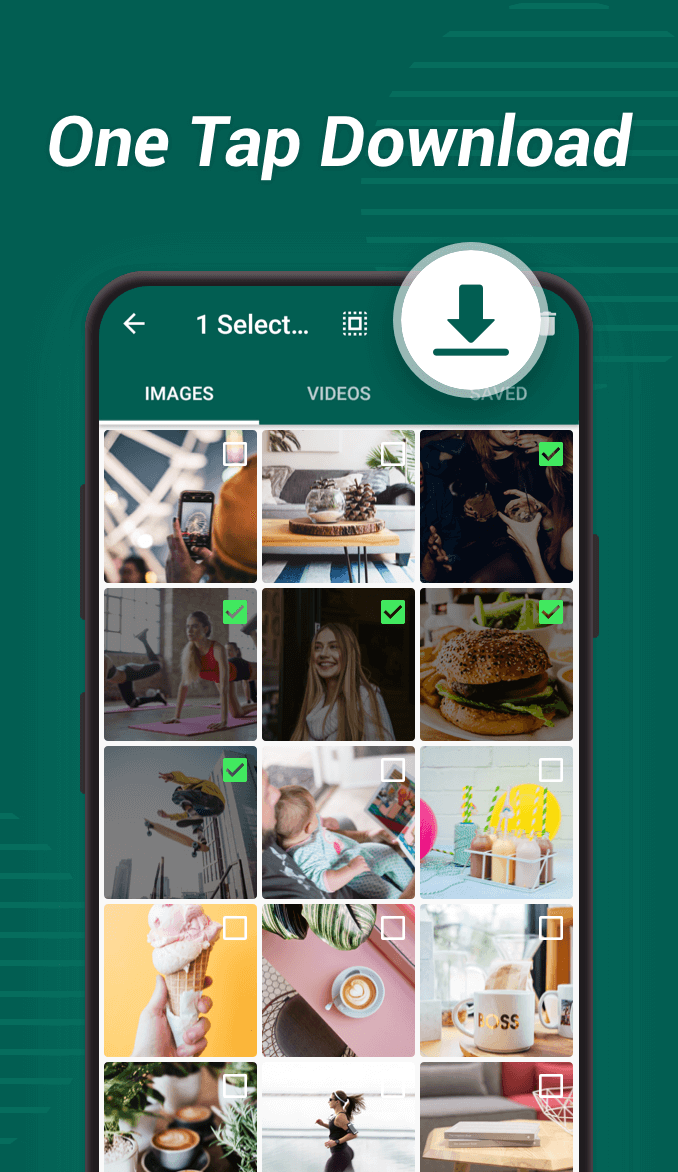 اسکرین شات 2 برنامه Status Saver for WhatsApp - Save & Download Status