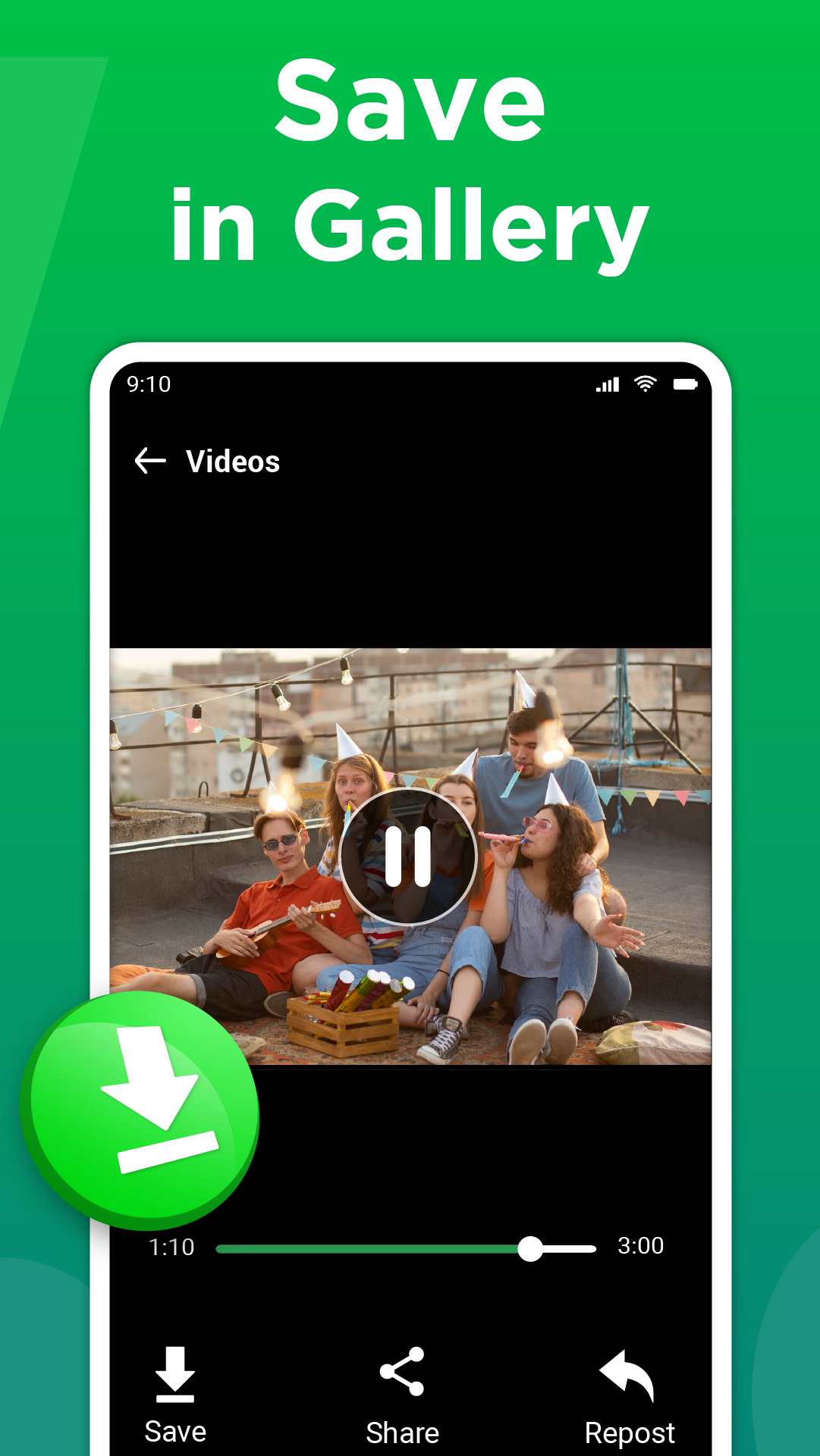 اسکرین شات 3 برنامه Status Saver - Save Status