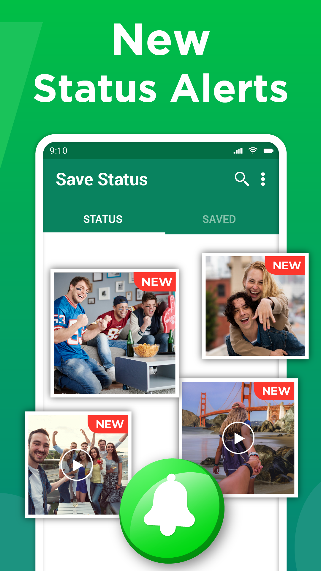 اسکرین شات 4 برنامه Status Saver - Save Status