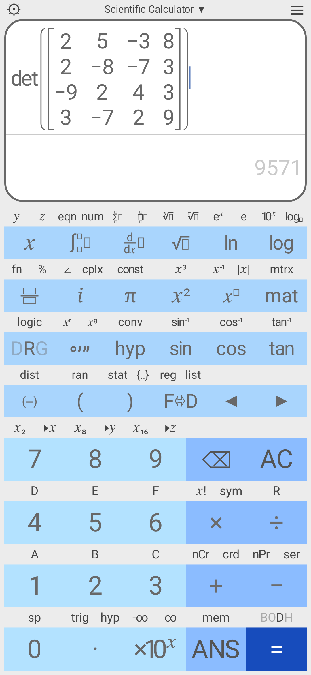 اسکرین شات 3 برنامه Scientific Calculator