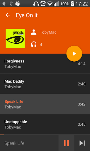 اسکرین شات 5 برنامه AudioVision Music Player