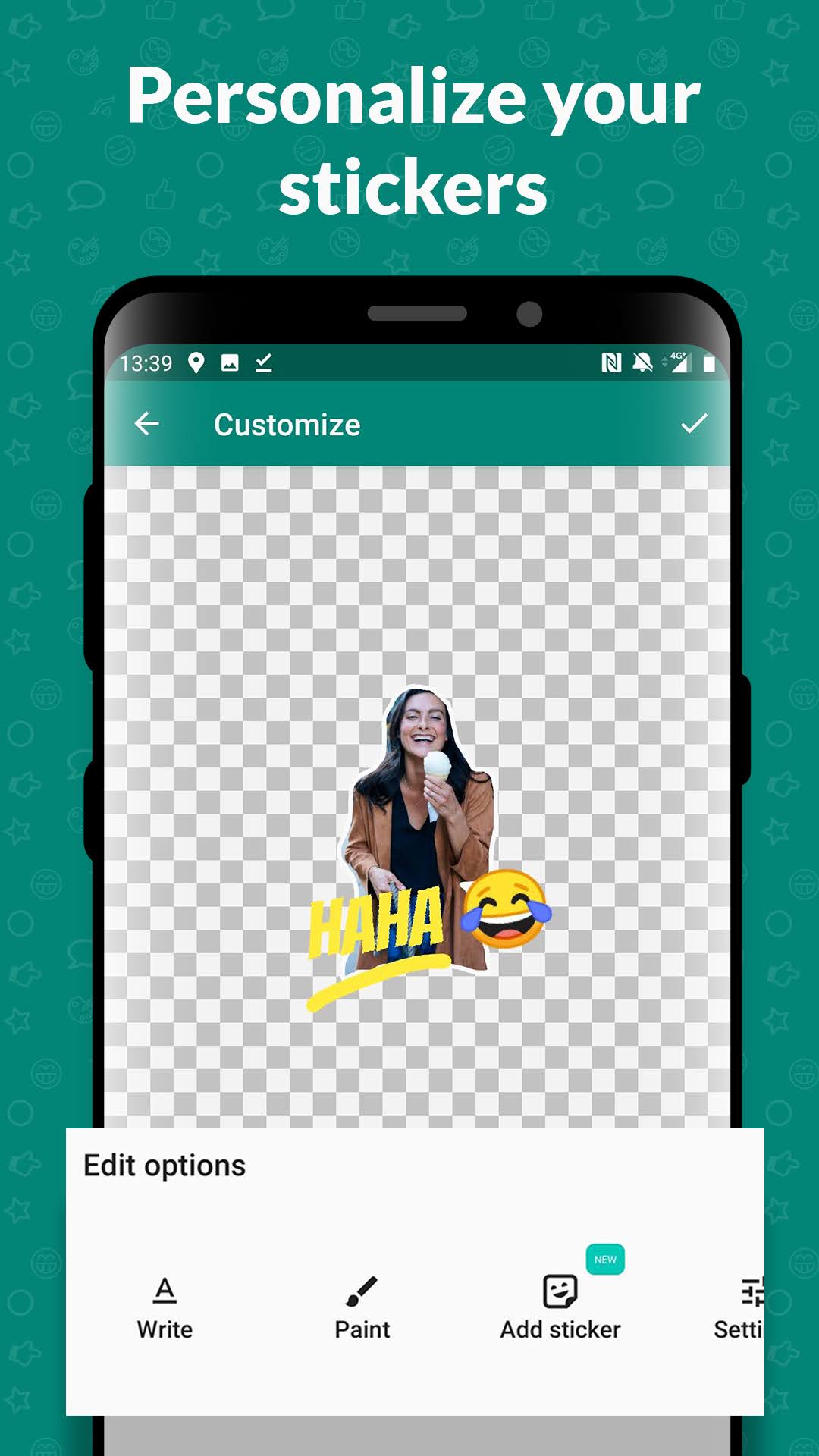 اسکرین شات 5 برنامه Sticker Studio - Sticker Maker