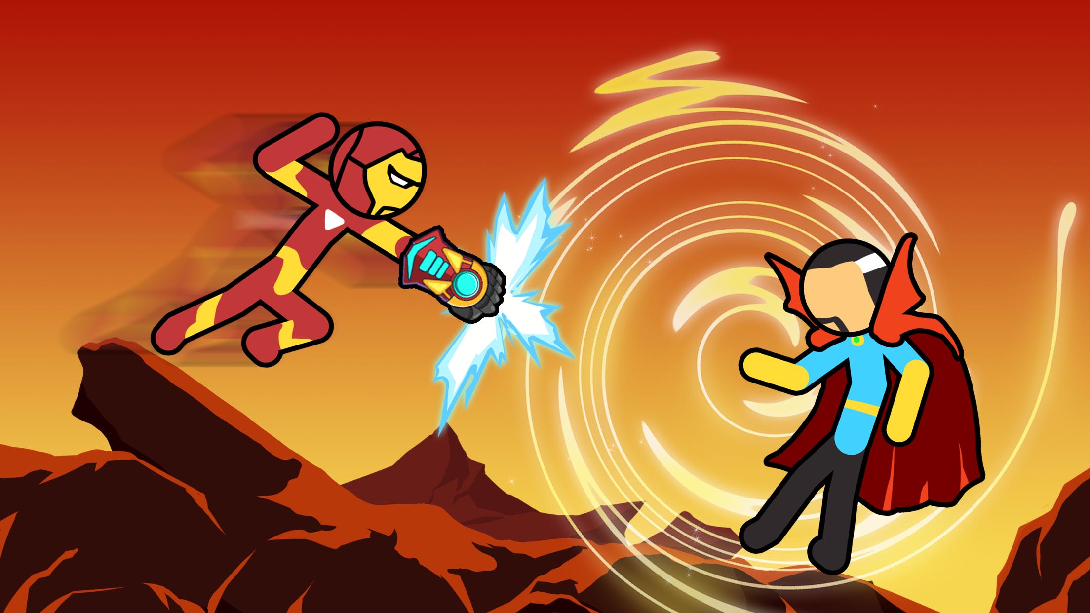 اسکرین شات 1 بازی Stickman Fight: 2 Player Fight