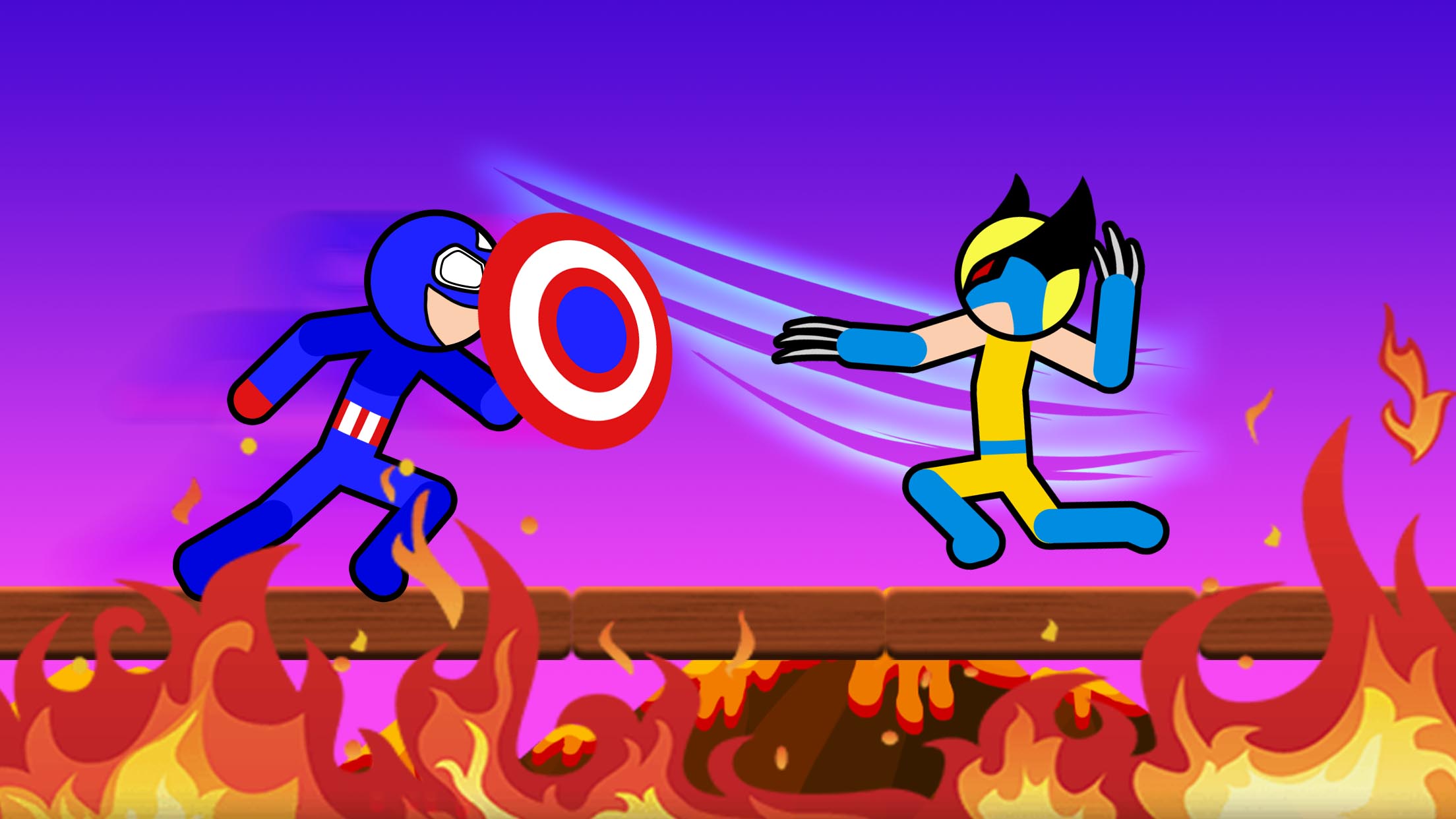 اسکرین شات 4 بازی Stickman Fight: 2 Player Fight