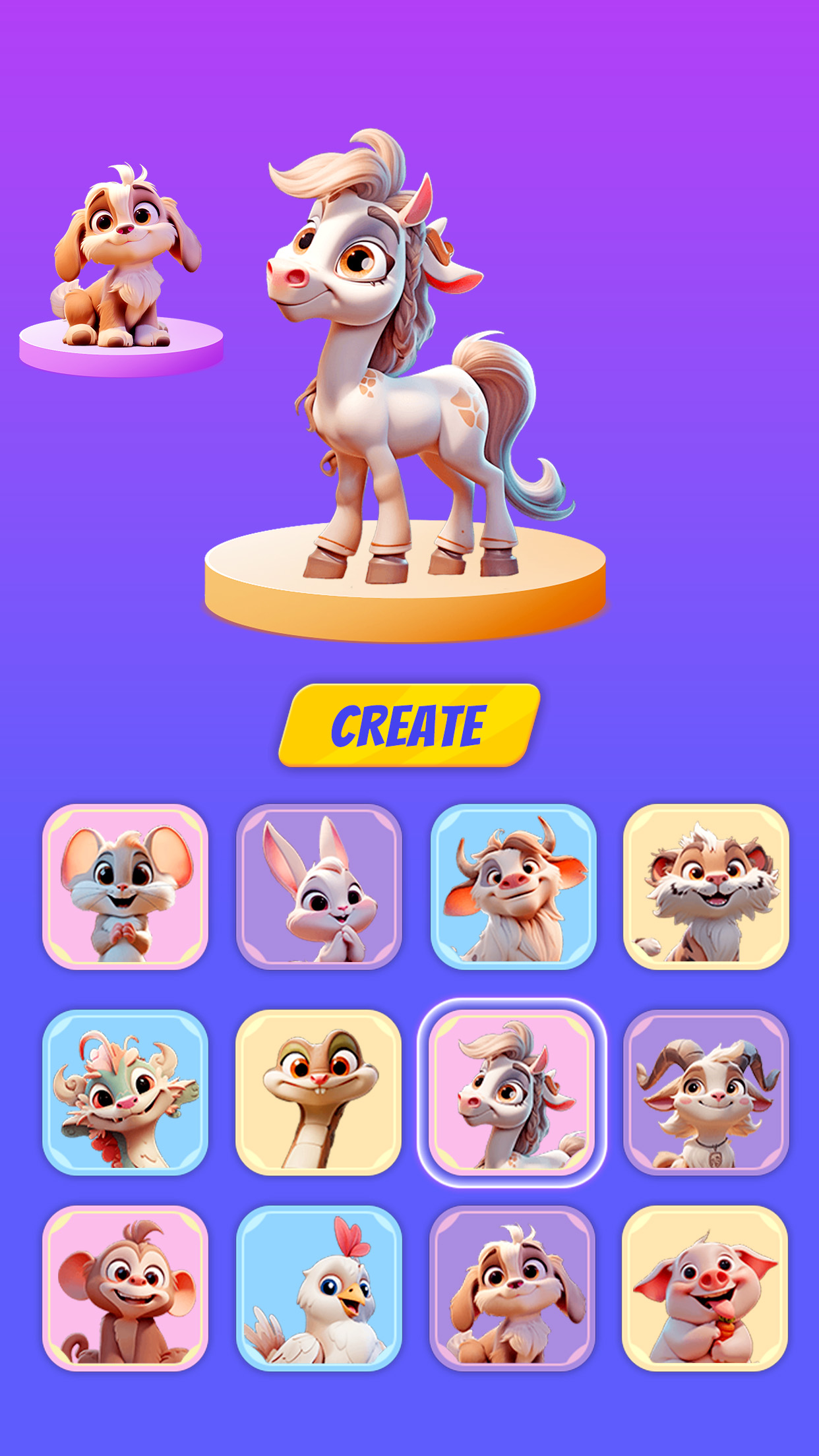 اسکرین شات 6 بازی Merge Animals - Hybrid Mix