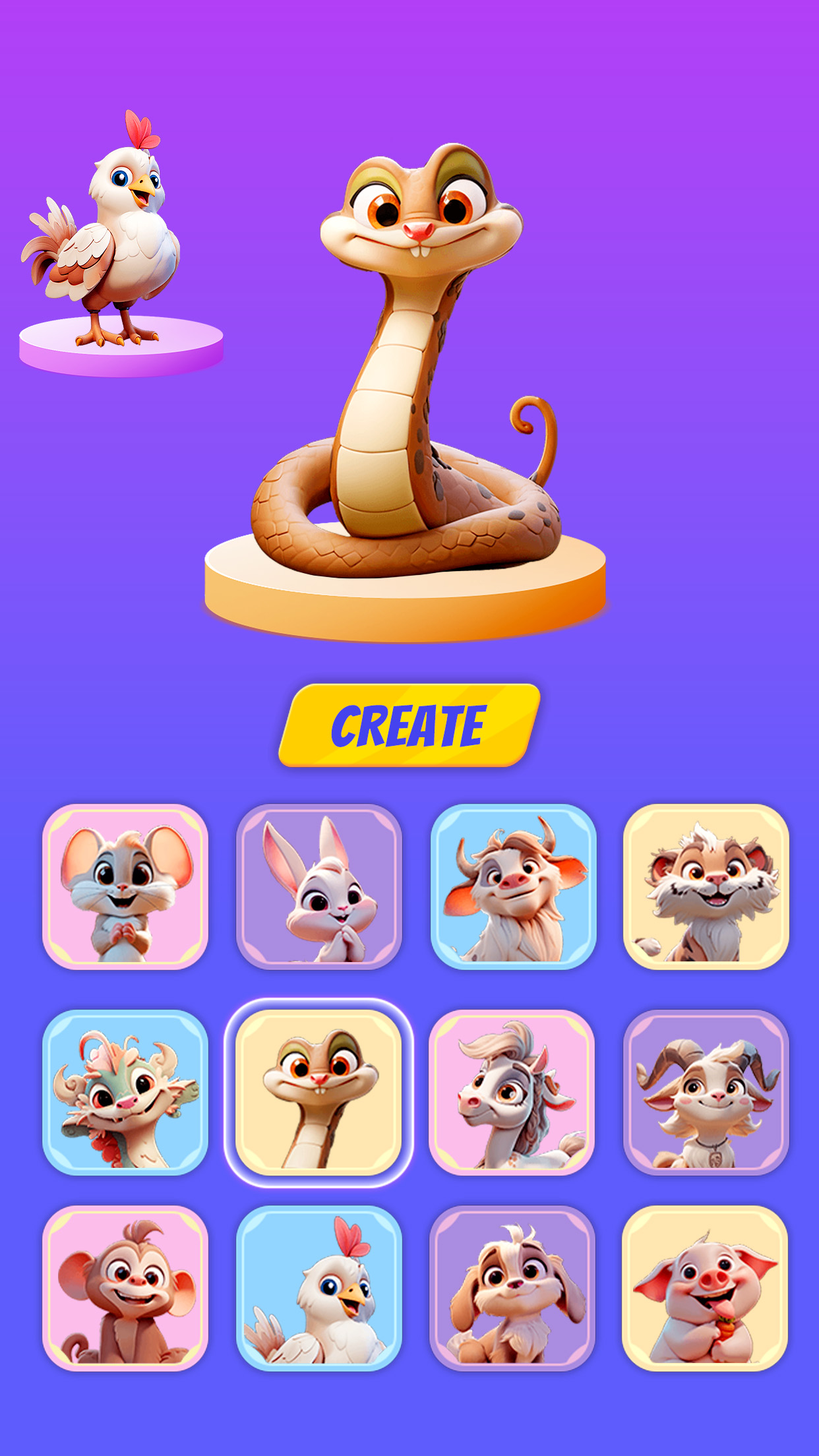 اسکرین شات 4 بازی Merge Animals - Hybrid Mix