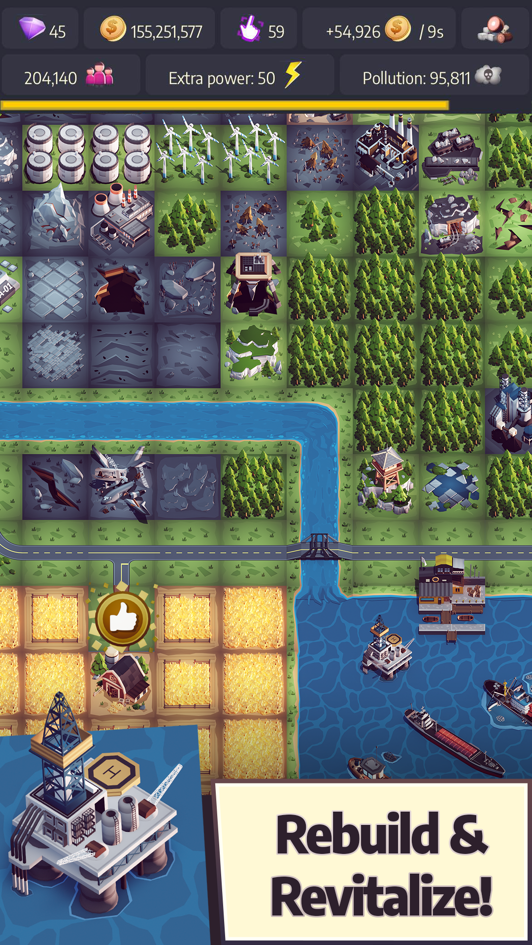 اسکرین شات 2 بازی Post Apo Tycoon - Idle Builder