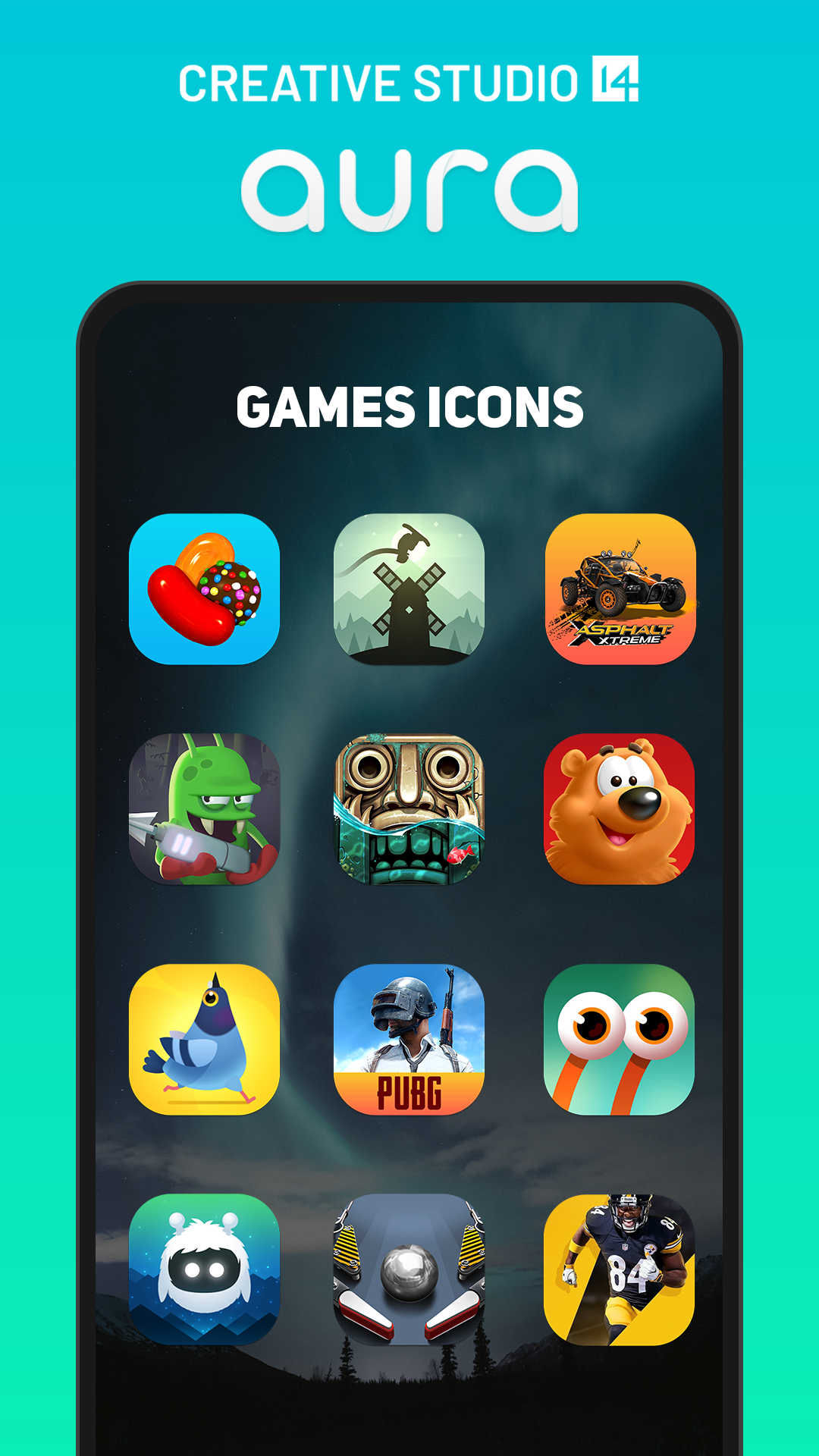 اسکرین شات 5 برنامه Aura Icon Pack
