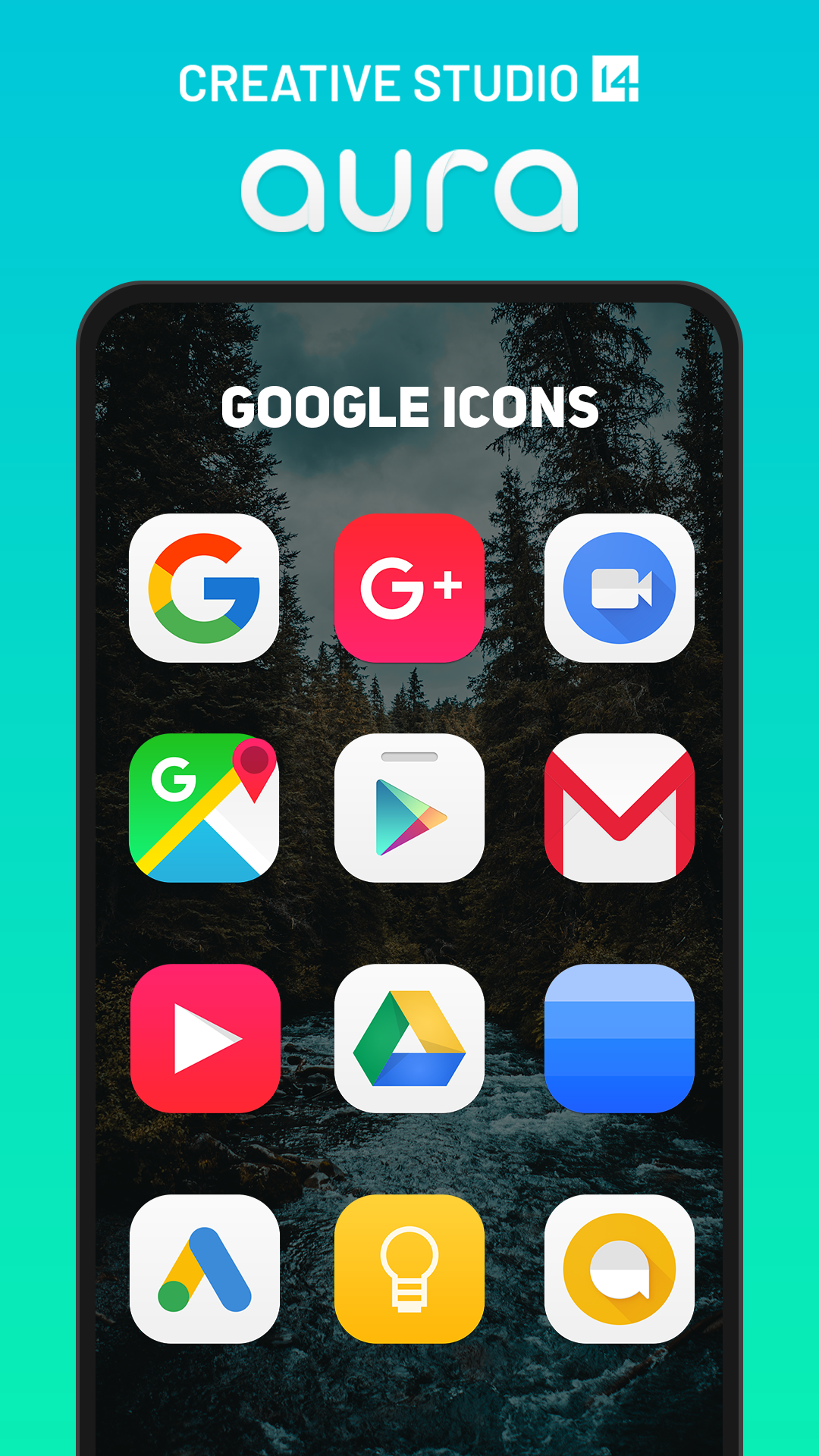 اسکرین شات 3 برنامه Aura Icon Pack