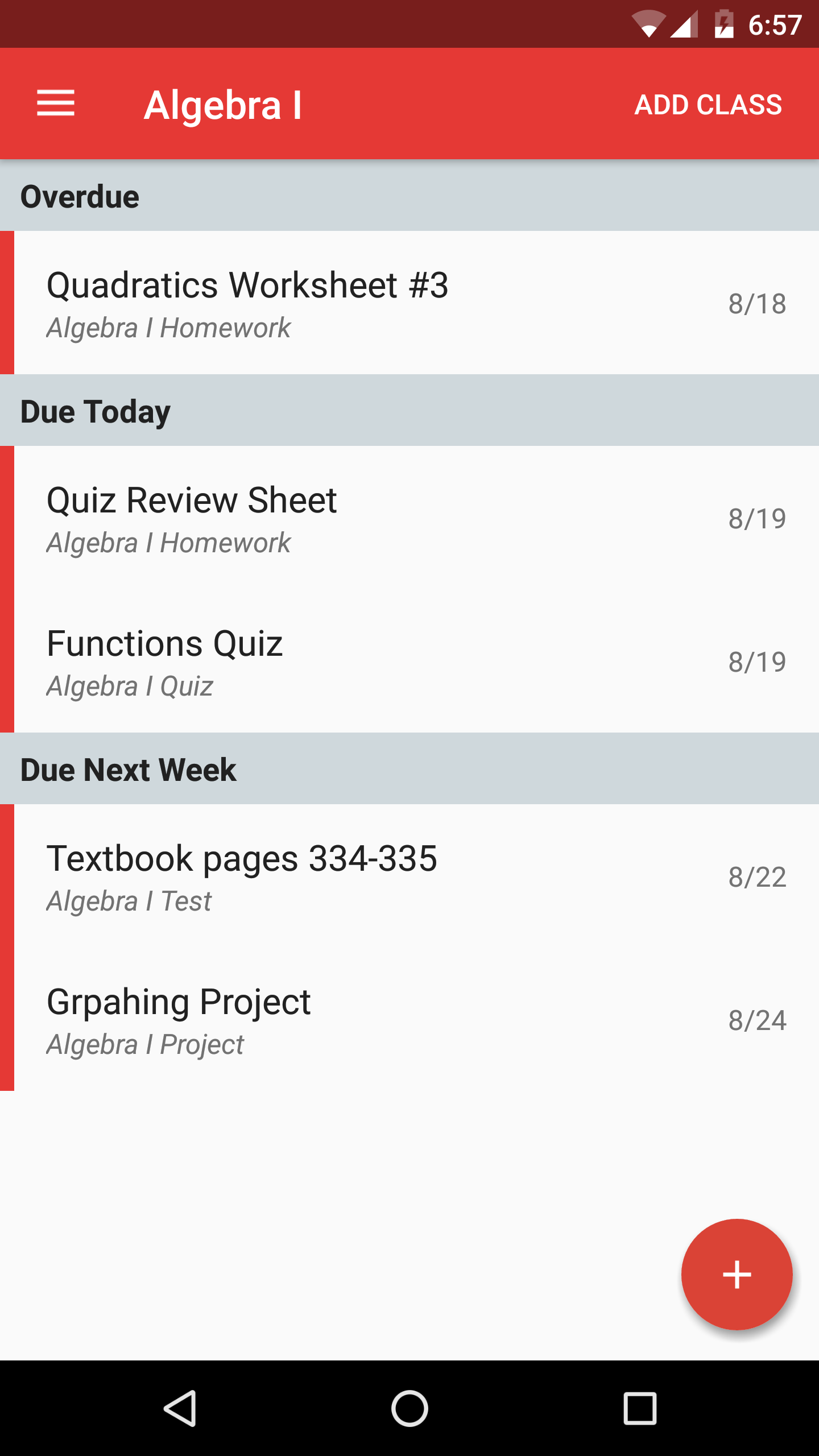 اسکرین شات برنامه Egenda - School Planner & Assistant 4