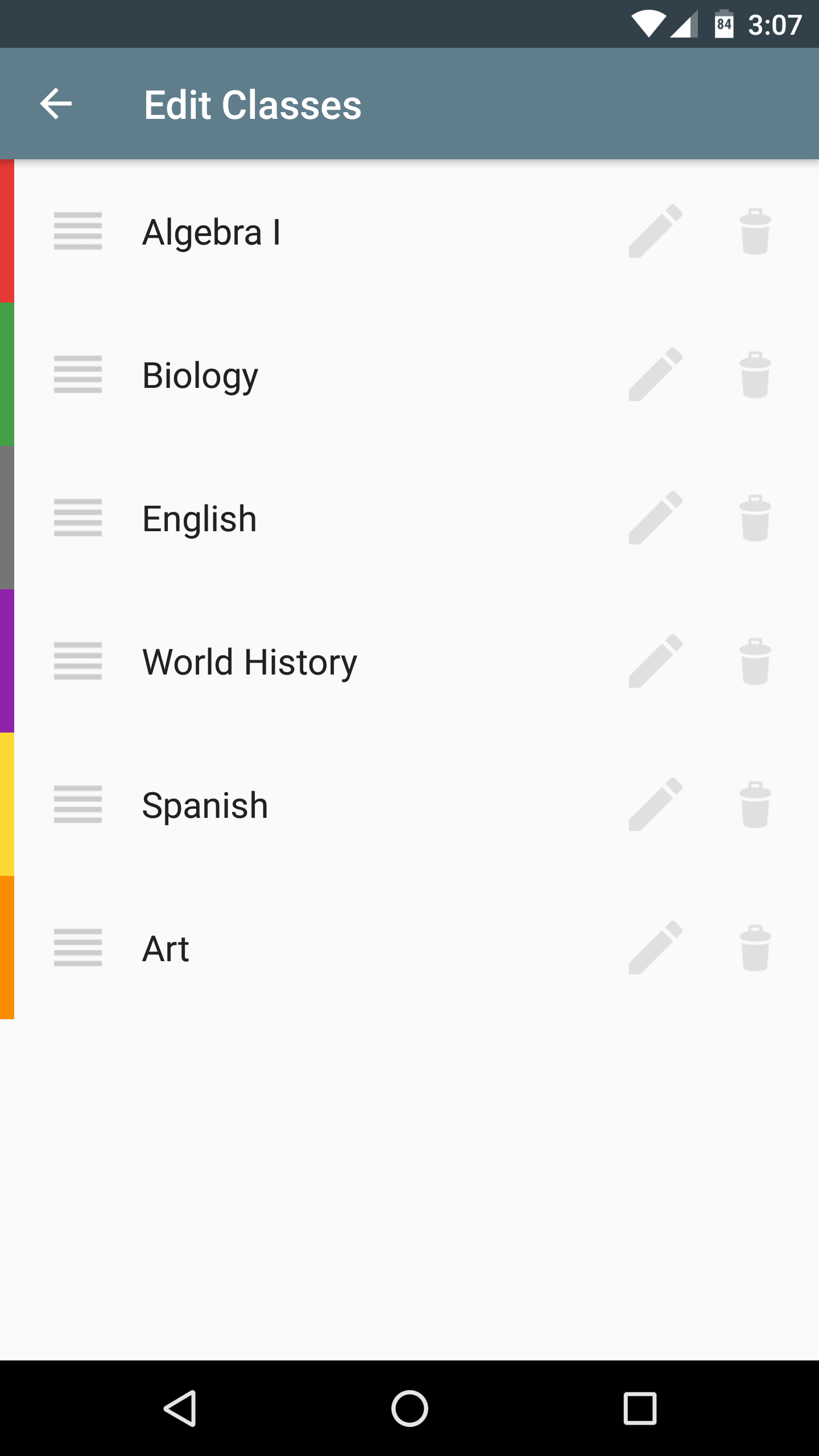 اسکرین شات برنامه Egenda - School Planner & Assistant 3