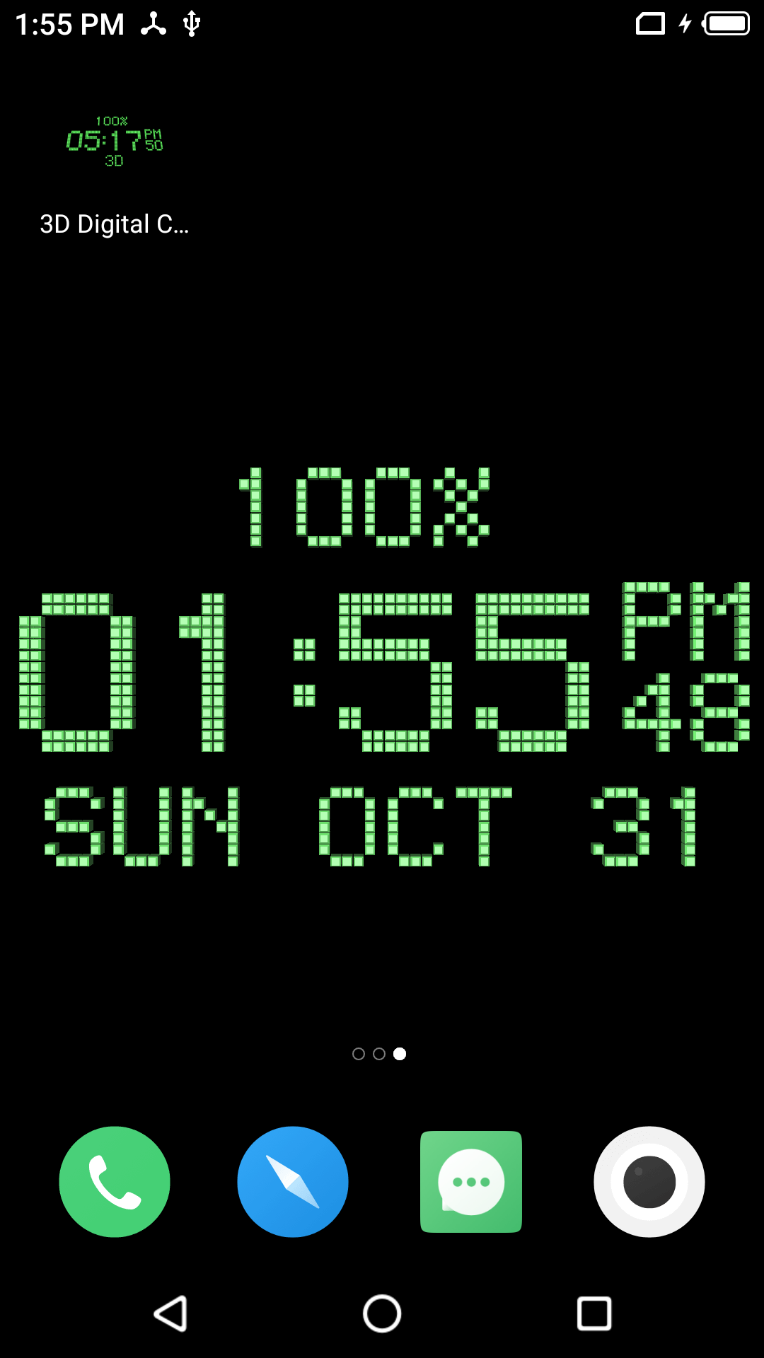 اسکرین شات 4 برنامه 3D Digital Clock-7