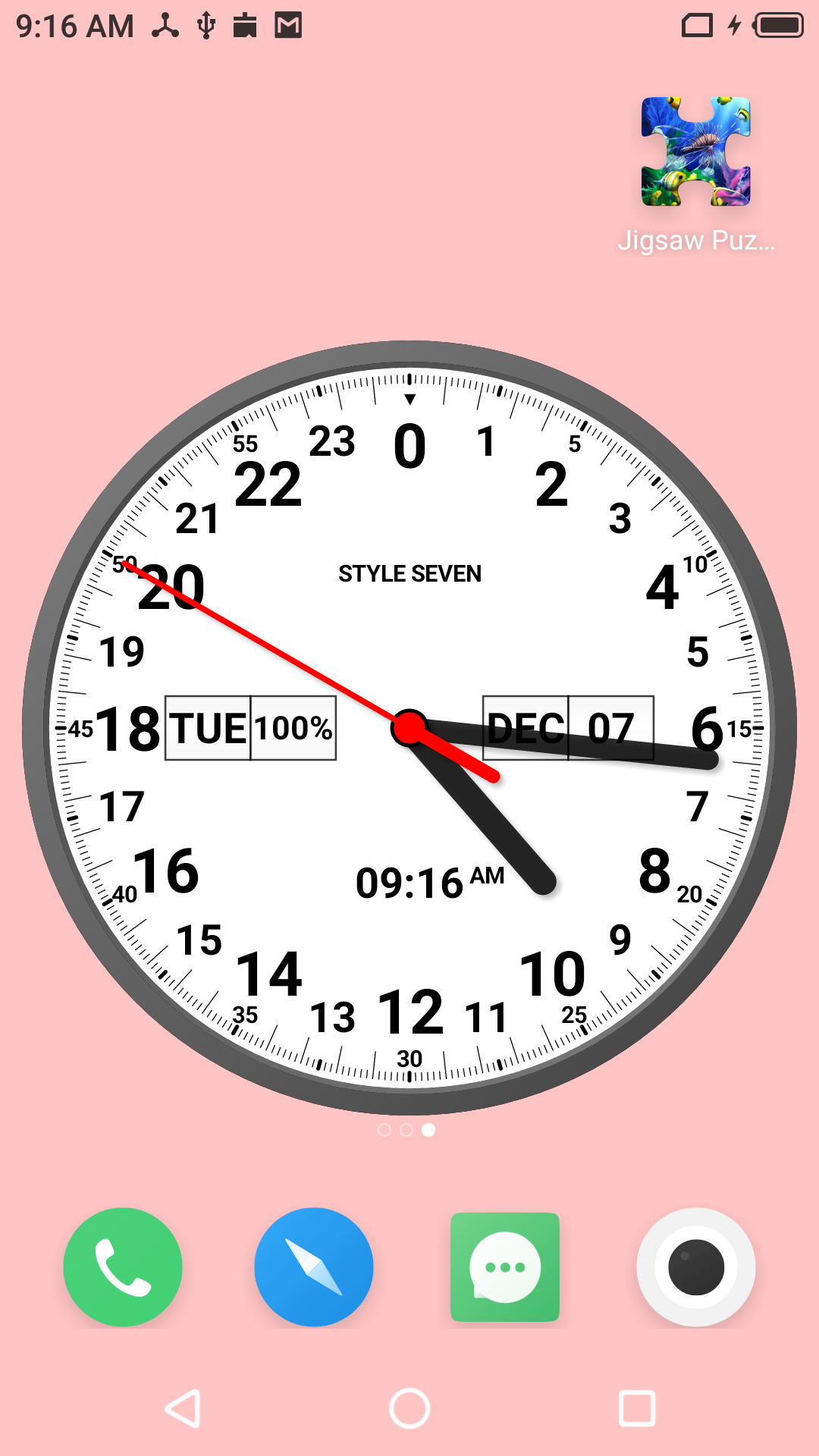 اسکرین شات 5 برنامه Analog Clock 24-7