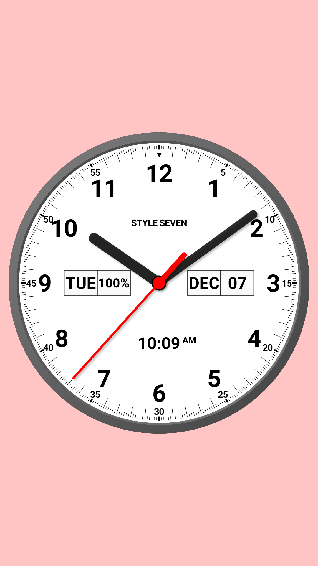 اسکرین شات 4 برنامه Analog Clock 24-7