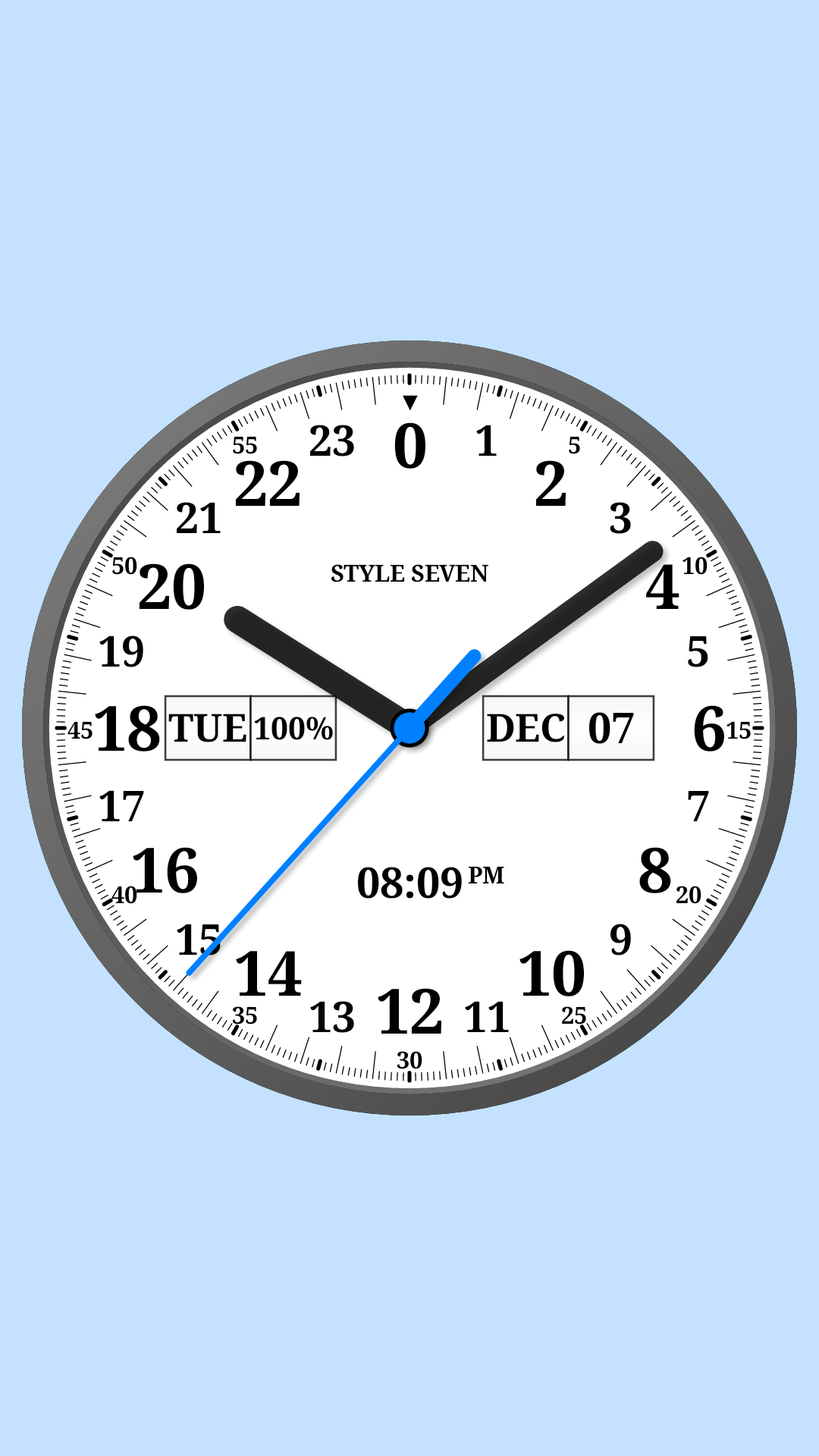 اسکرین شات 1 برنامه Analog Clock 24-7