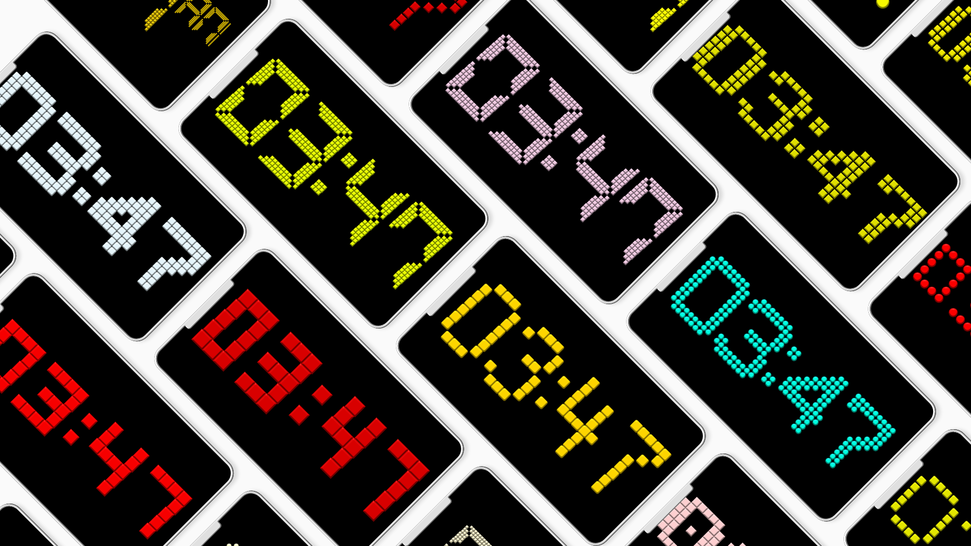 اسکرین شات 1 برنامه Animated Digital Clock-7