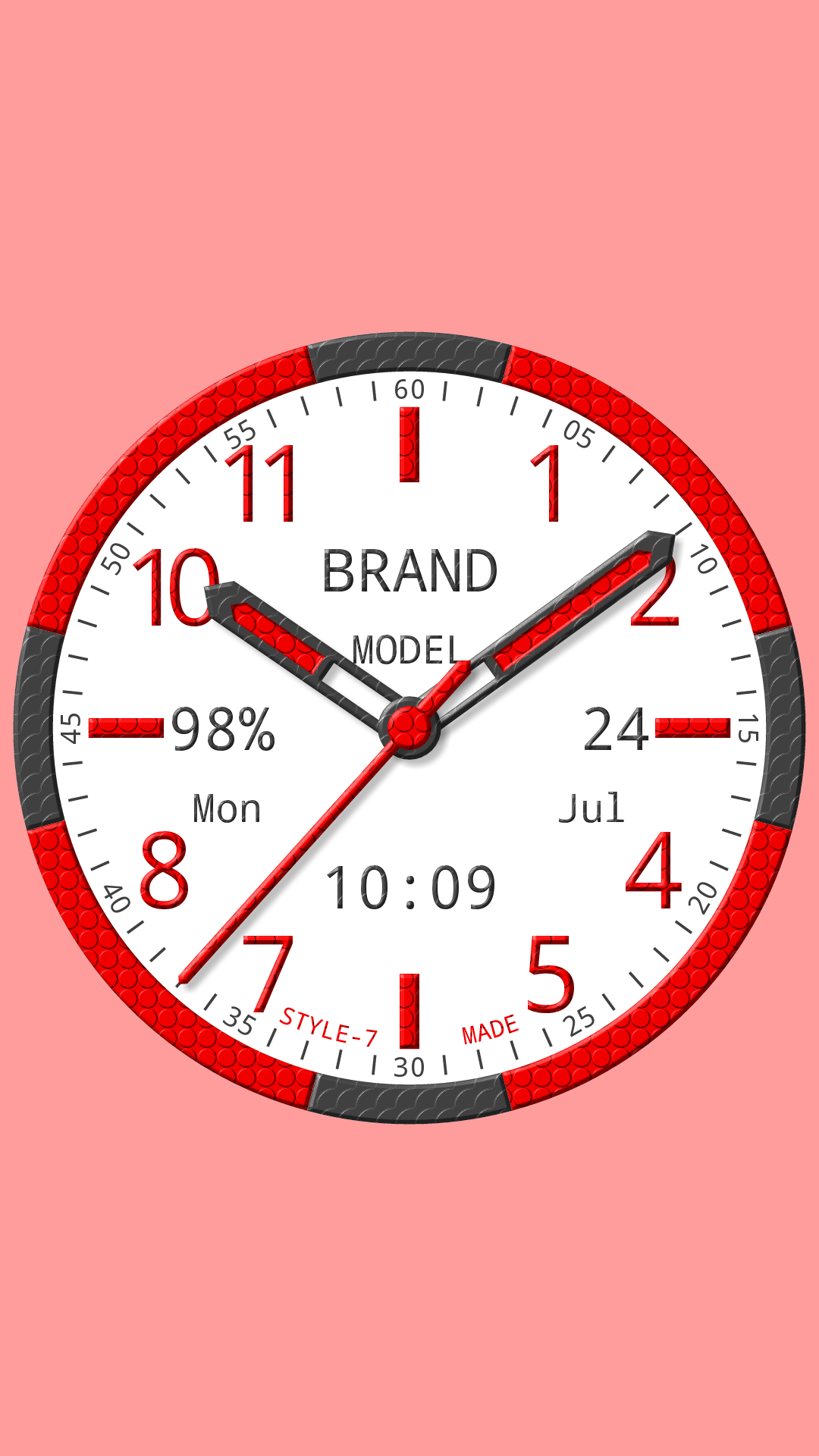 اسکرین شات 1 برنامه Brand Analog Clock-7
