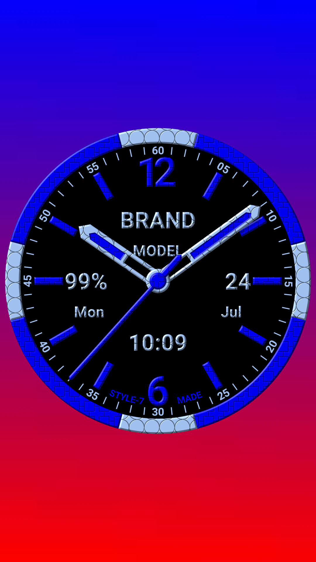 اسکرین شات 5 برنامه Brand Analog Clock-7