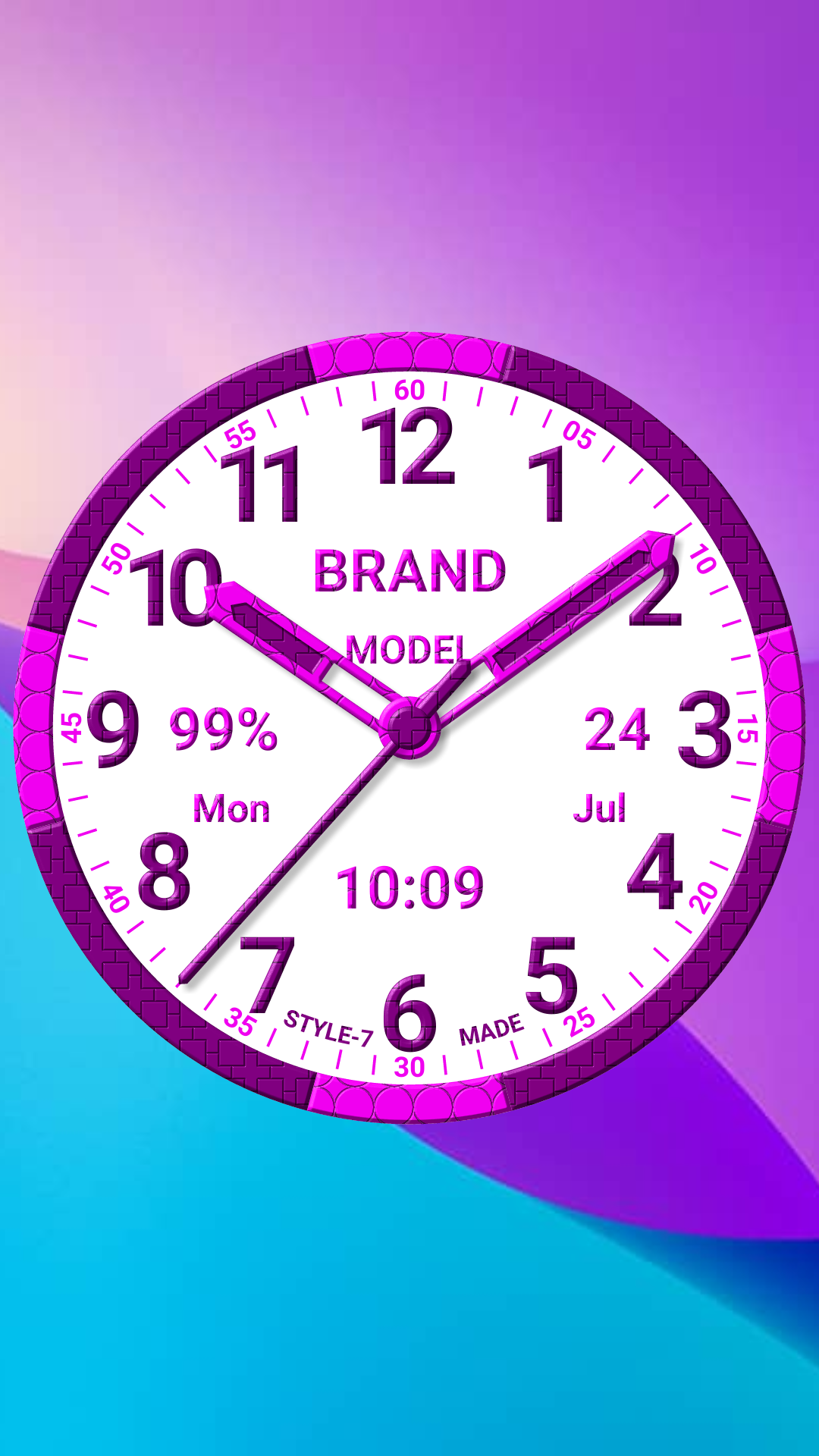 اسکرین شات 4 برنامه Brand Analog Clock-7