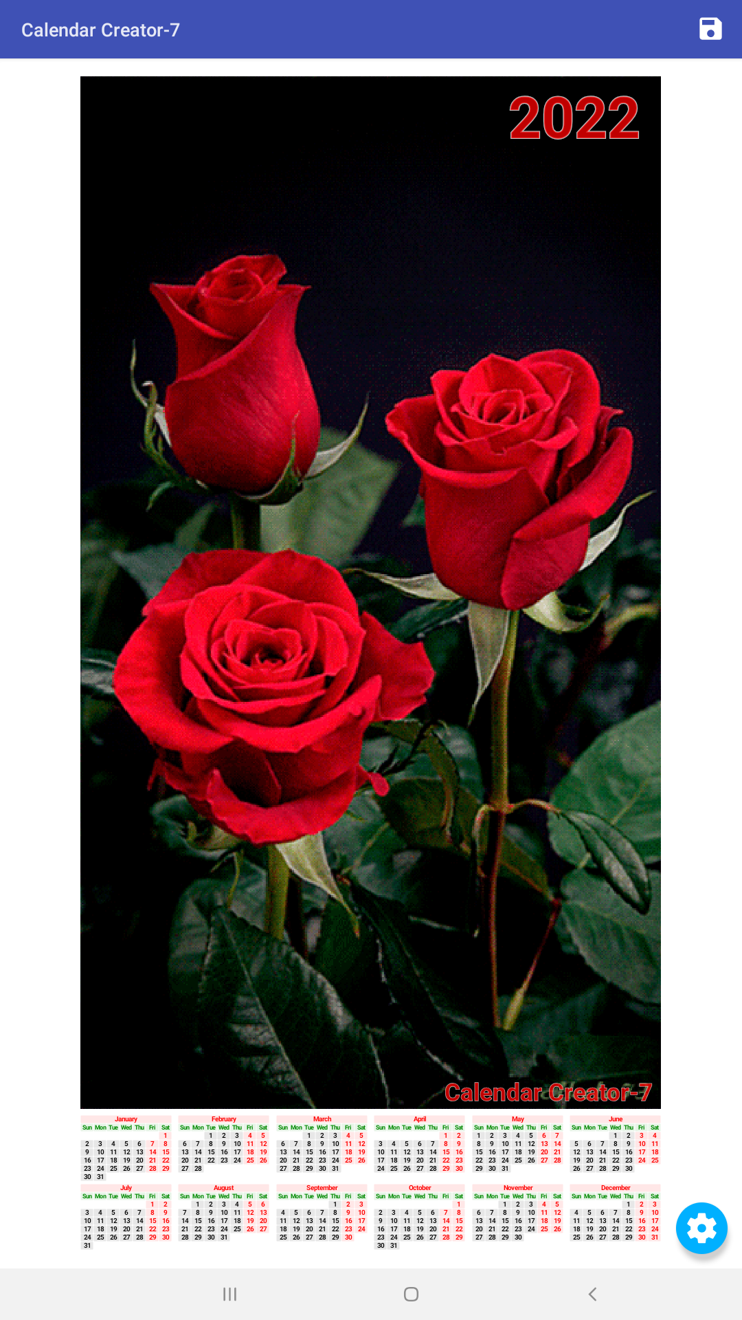 اسکرین شات 5 برنامه Calendar Creator-7