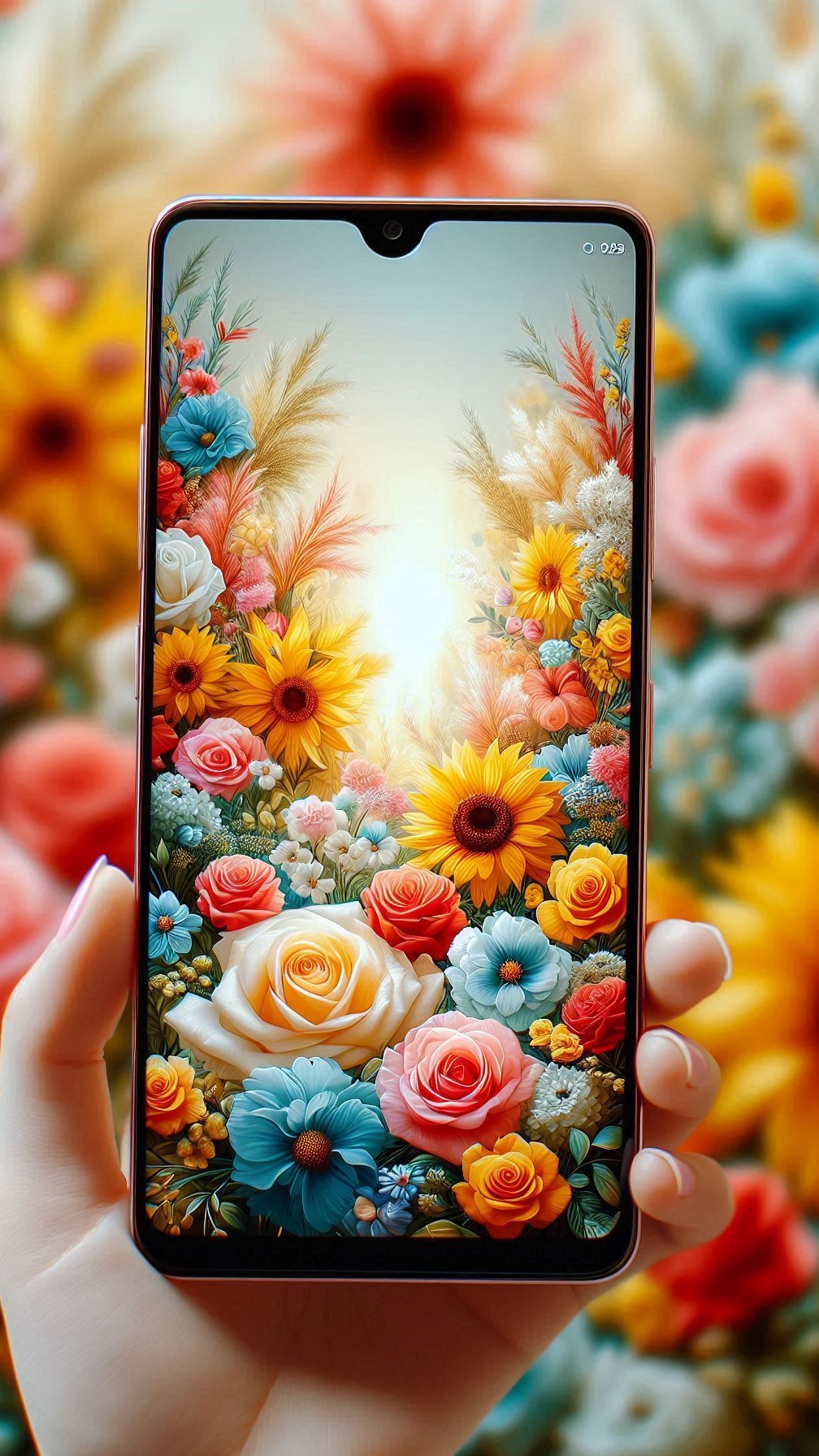 اسکرین شات 2 برنامه Flower Wallpaper-7