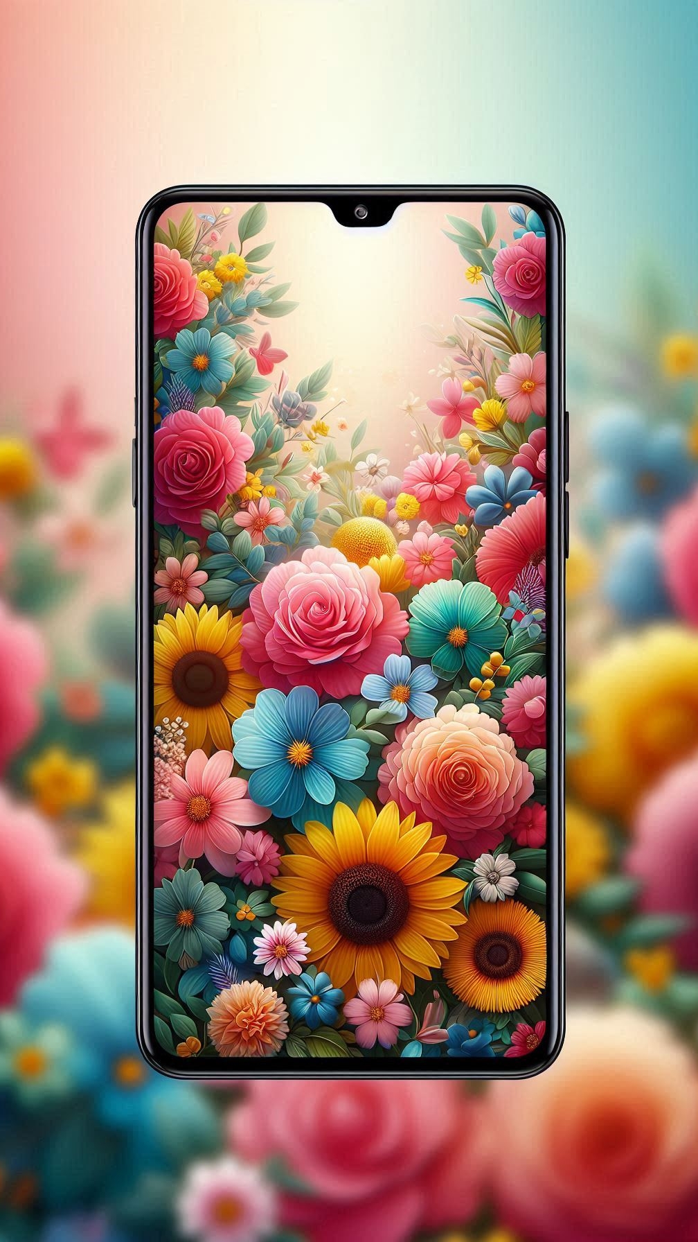 اسکرین شات 3 برنامه Flower Wallpaper-7