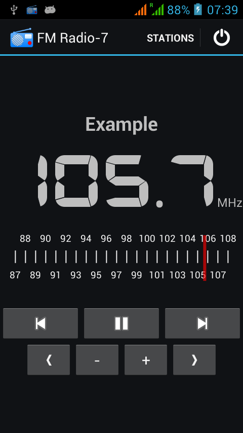 اسکرین شات 2 برنامه FM Radio-7