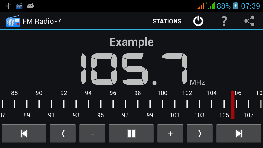 اسکرین شات 3 برنامه FM Radio-7