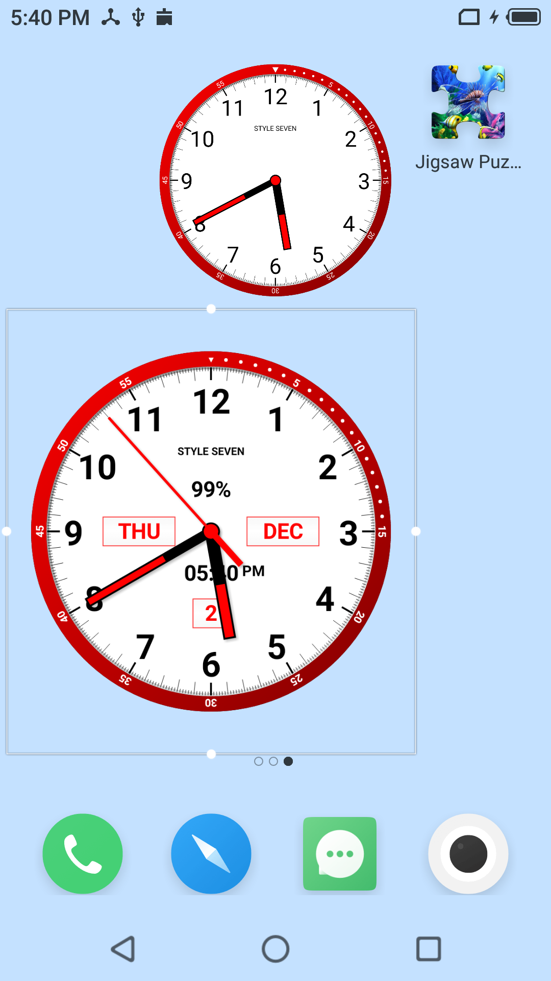 اسکرین شات 7 برنامه Color Analog Clock-7