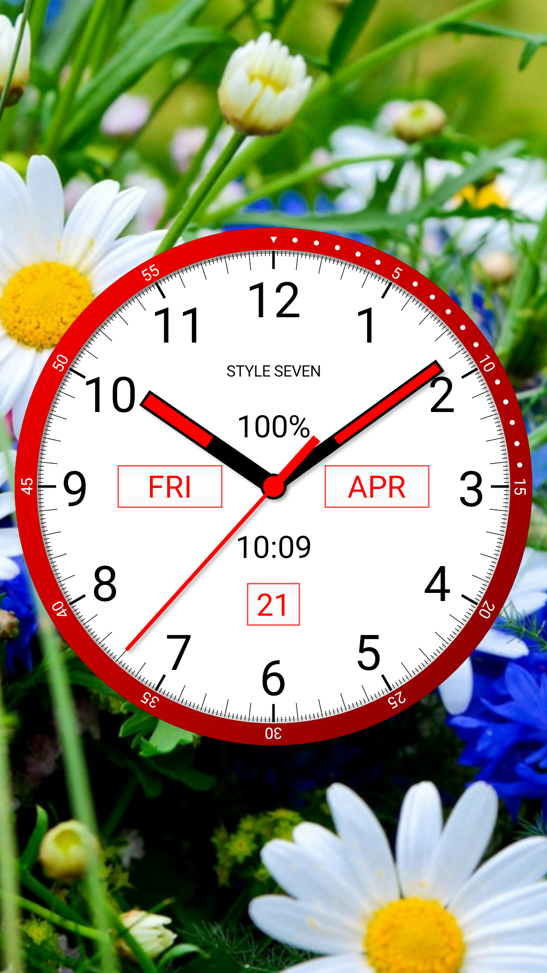 اسکرین شات 3 برنامه Color Analog Clock-7