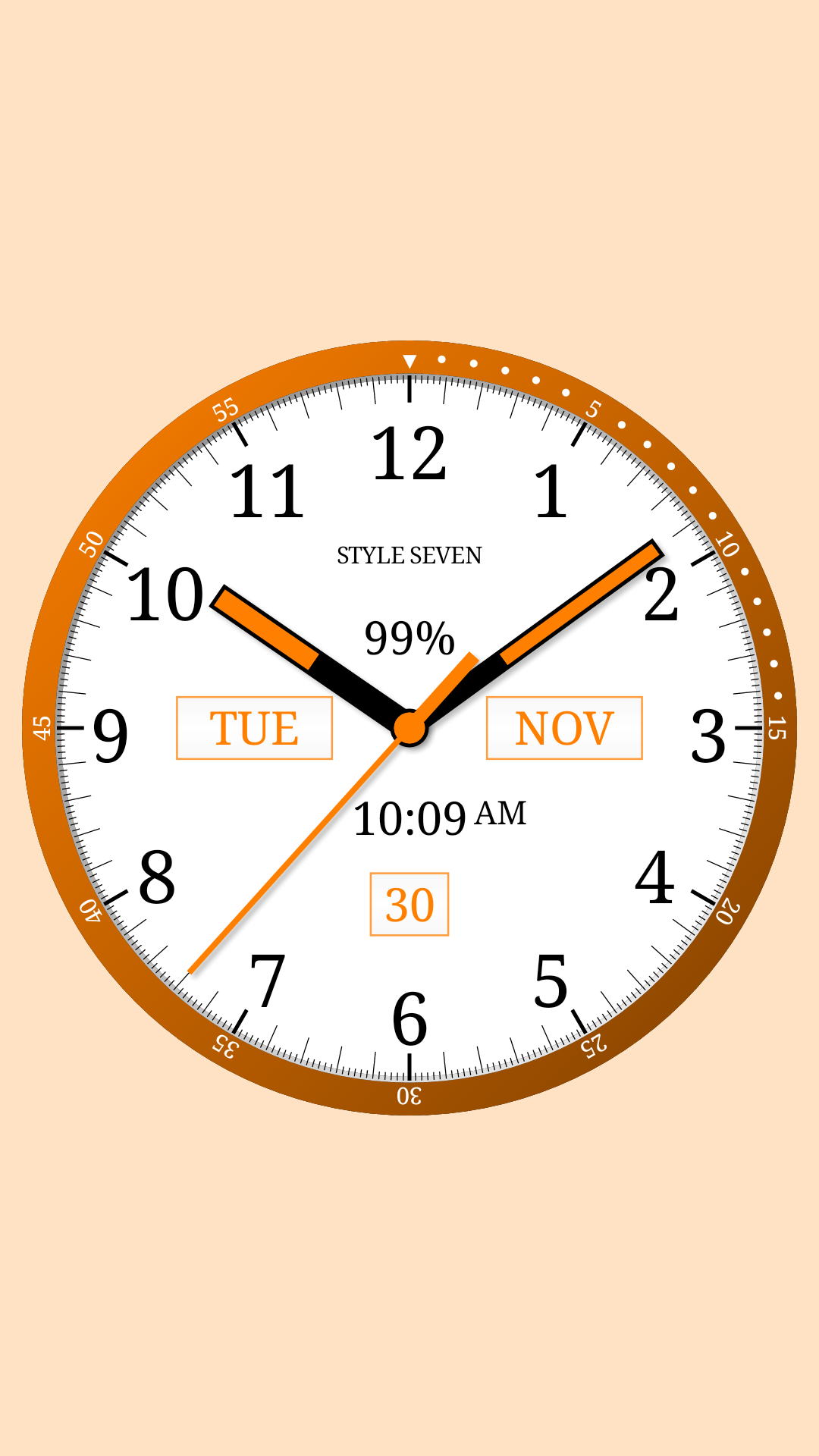 اسکرین شات 4 برنامه Color Analog Clock-7