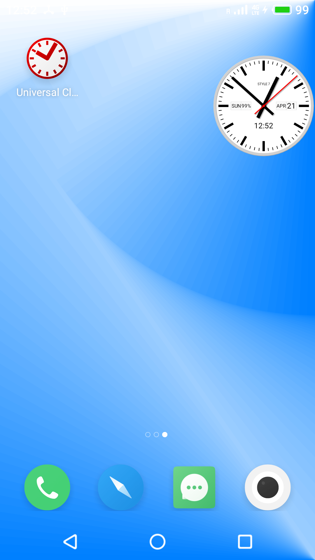 اسکرین شات 7 برنامه White Analog Clock-7