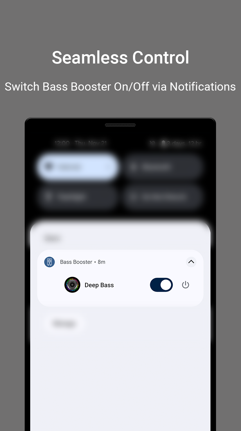 اسکرین شات 3 برنامه Bass+: Subwoofer Bass Booster