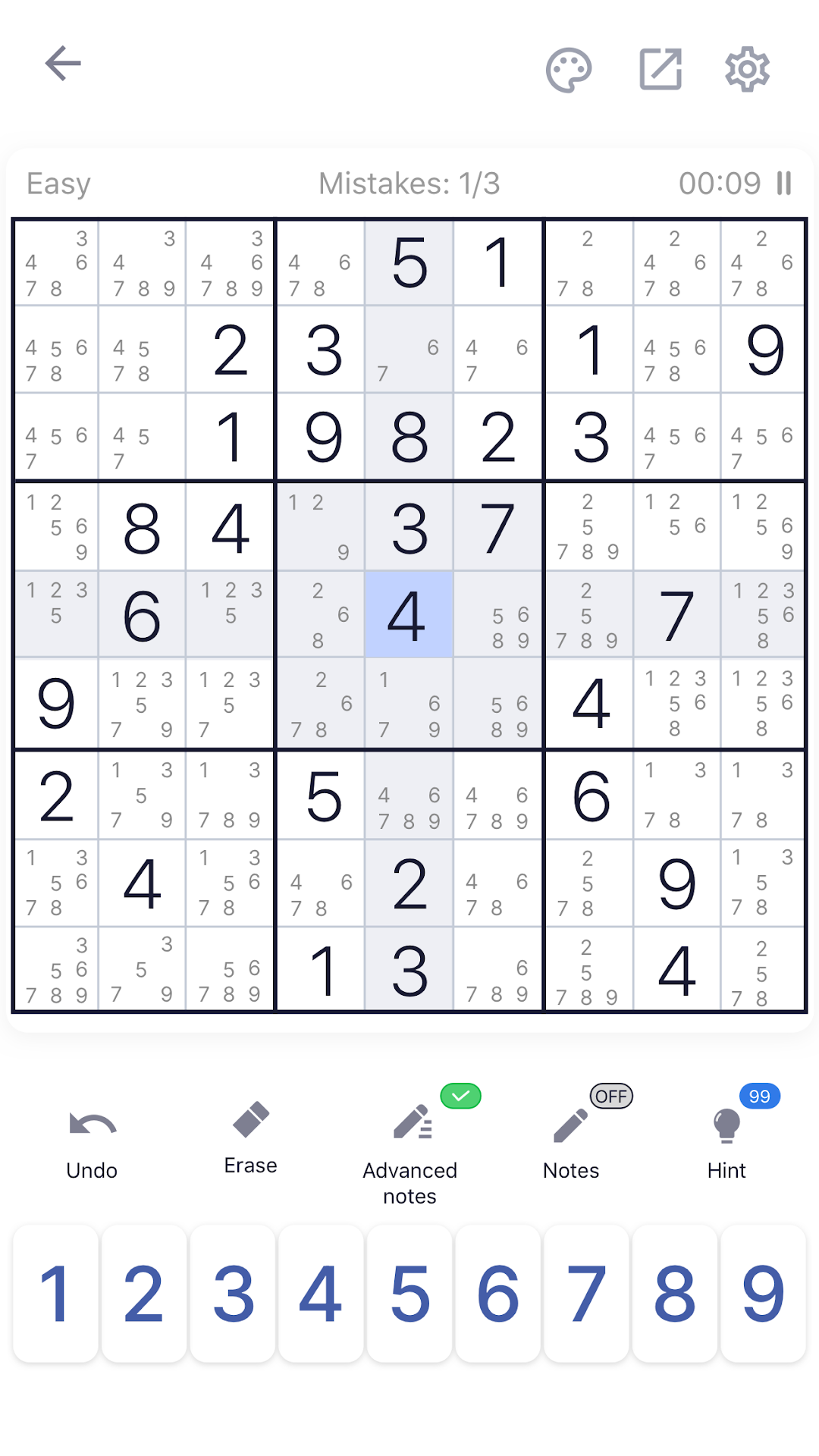 اسکرین شات 5 بازی Sudoku - Classic Sudoku Puzzle