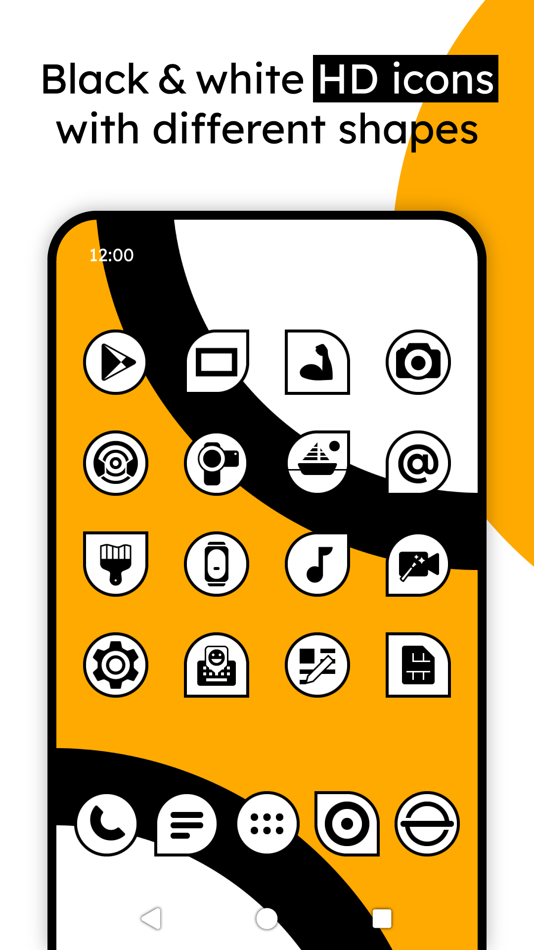 اسکرین شات 1 برنامه Japes Ink - Icon Pack